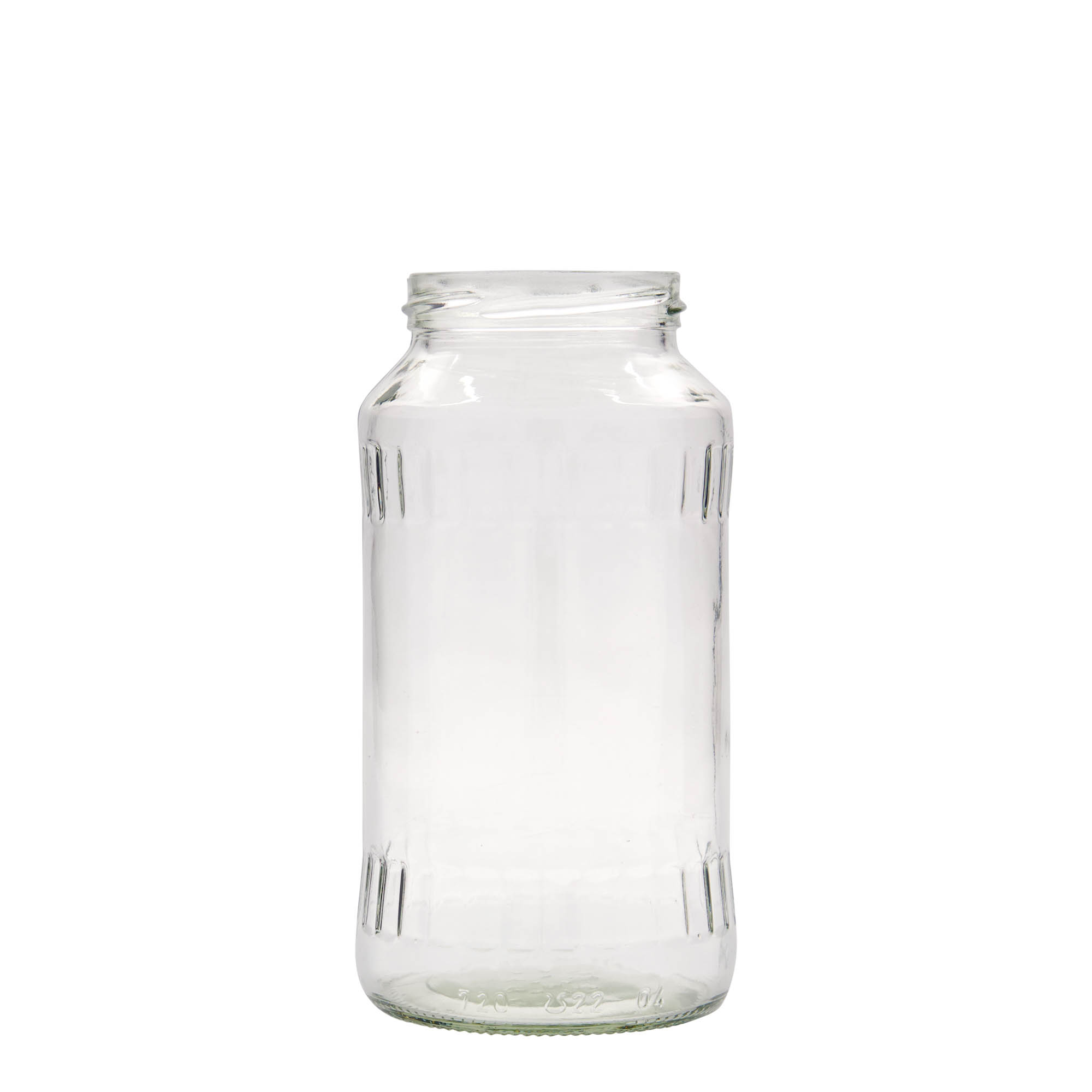 Βάζο με πτυχώσεις 720 ml, στόμιο: twist-off (TO 66) Βάζο με πτυχώσεις 720 ml, στόμιο: twist-off (TO 66)