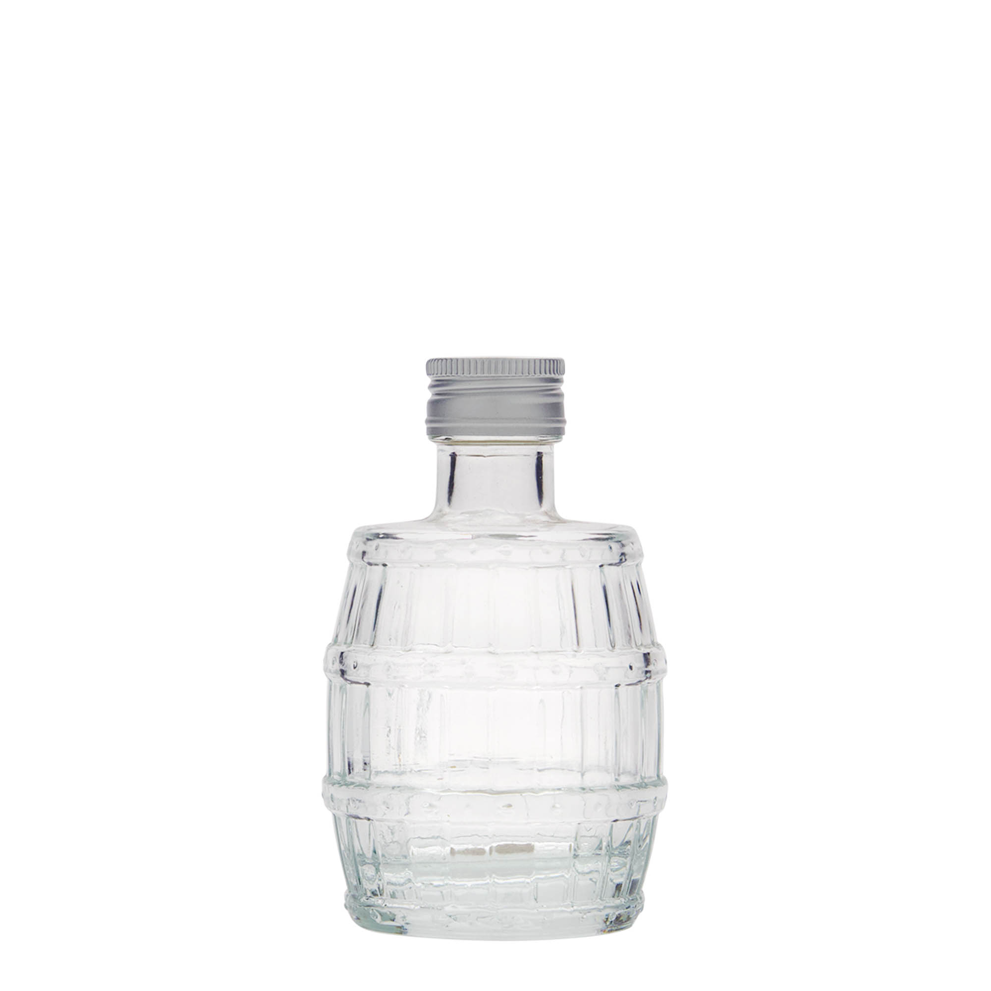 Γυάλινο μπουκάλι 'Βαρέλι' 100 ml, στόμιο: PP 24
