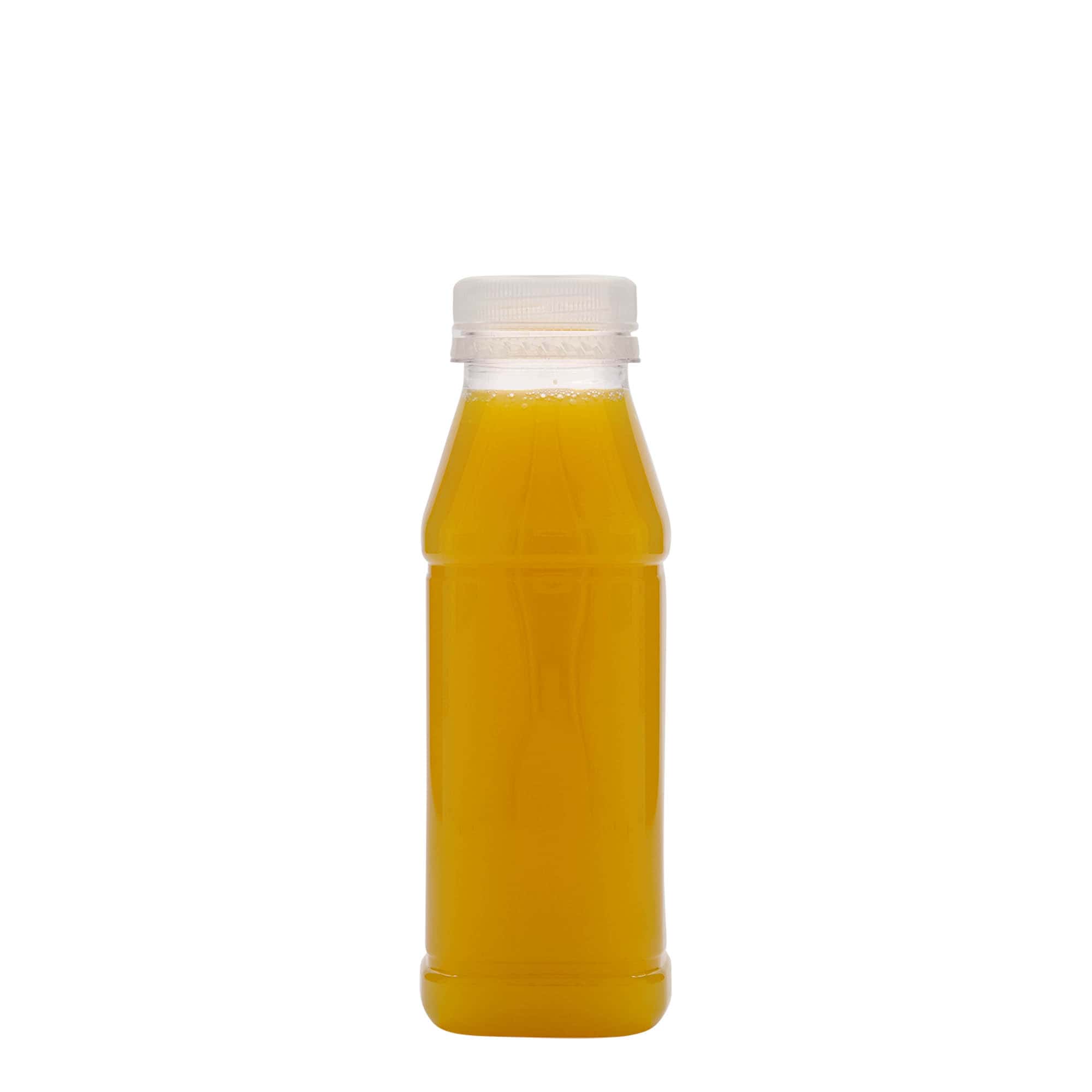 Μπουκάλι PET 'Milk and Juice Carré' 330 ml, τετράγωνο, πλαστικό, στόμιο: 38 mm