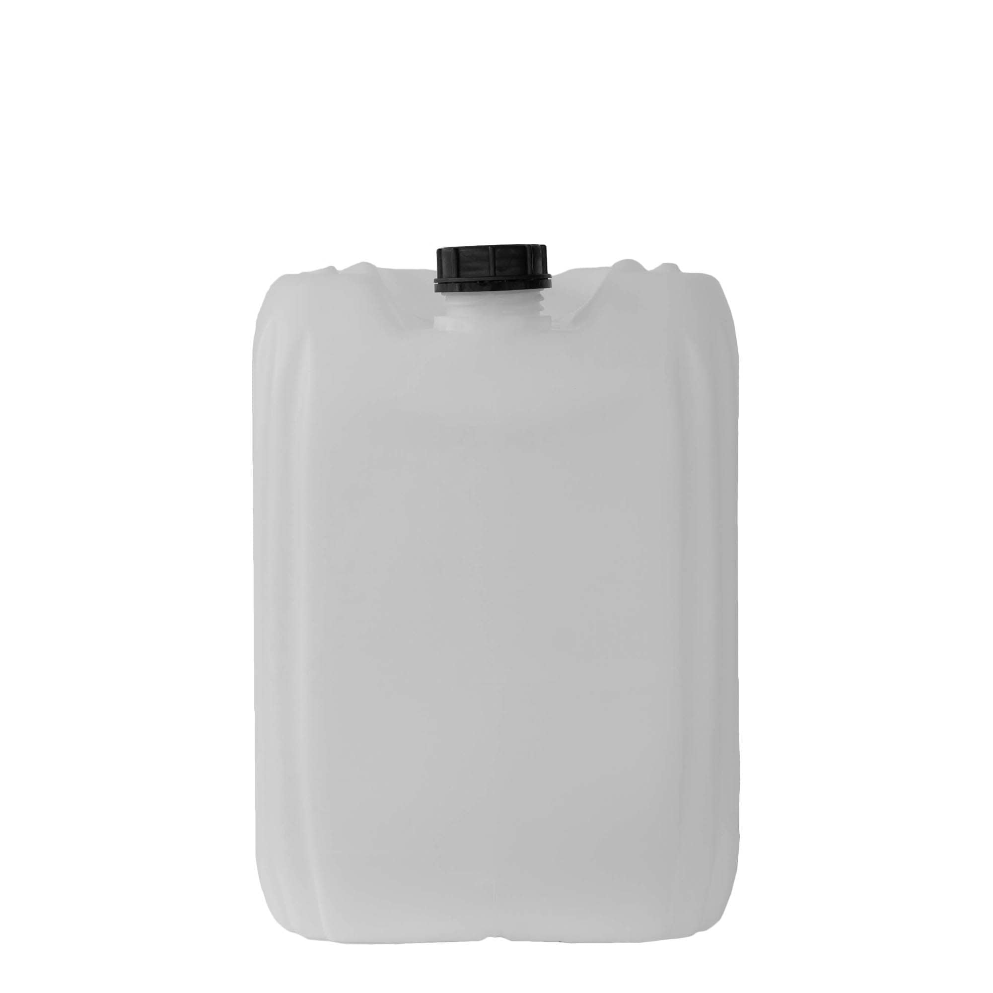 Μπιτόνι 30 l, ορθογώνιο, πλαστικό HDPE, φυσικό χρώμα, στόμιο: ND 60
