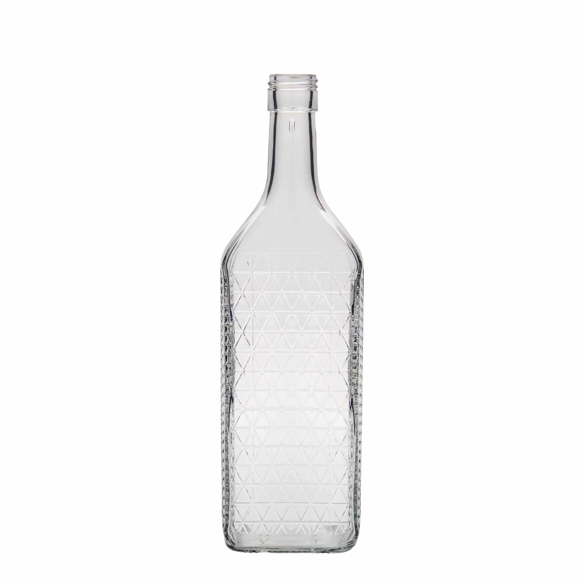 Γυάλινο μπουκάλι 'Caruso' 700 ml, ορθογώνιο, στόμιο: PP 31,5 Γυάλινο μπουκάλι 'Caruso' 700 ml, ορθογώνιο, στόμιο: PP 31,5