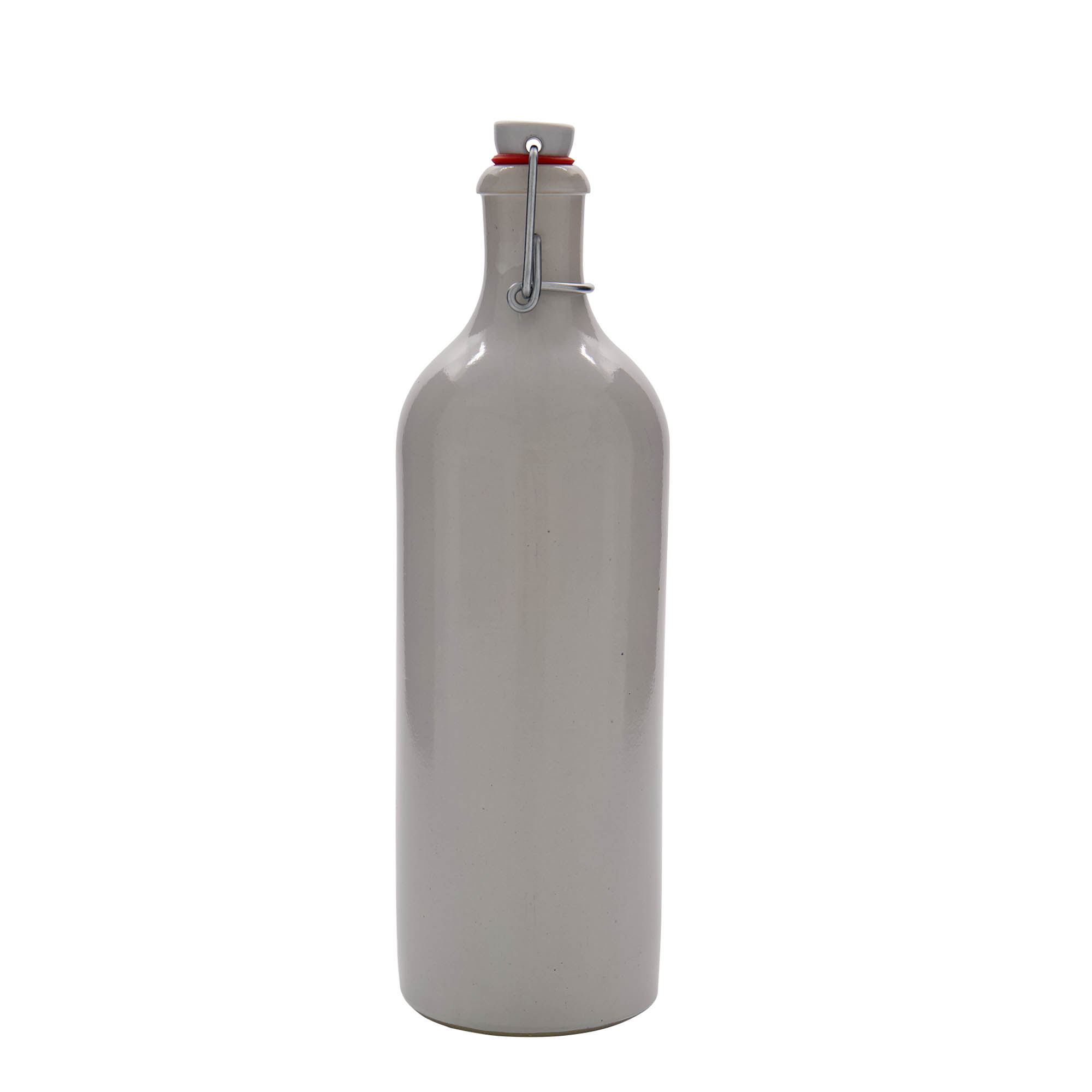 Κεραμικό μπουκάλι 750 ml, κεραμικό, λευκό, στόμιο: μηχανικό πώμα