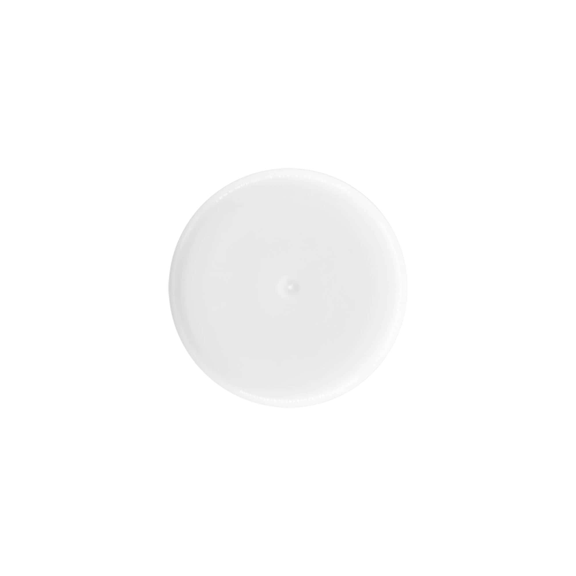 Καπάκι για μπουκάλι roll-on 50 ml, πλαστικό PP, λευκό, για στόμιο: βιδωτό πώμα