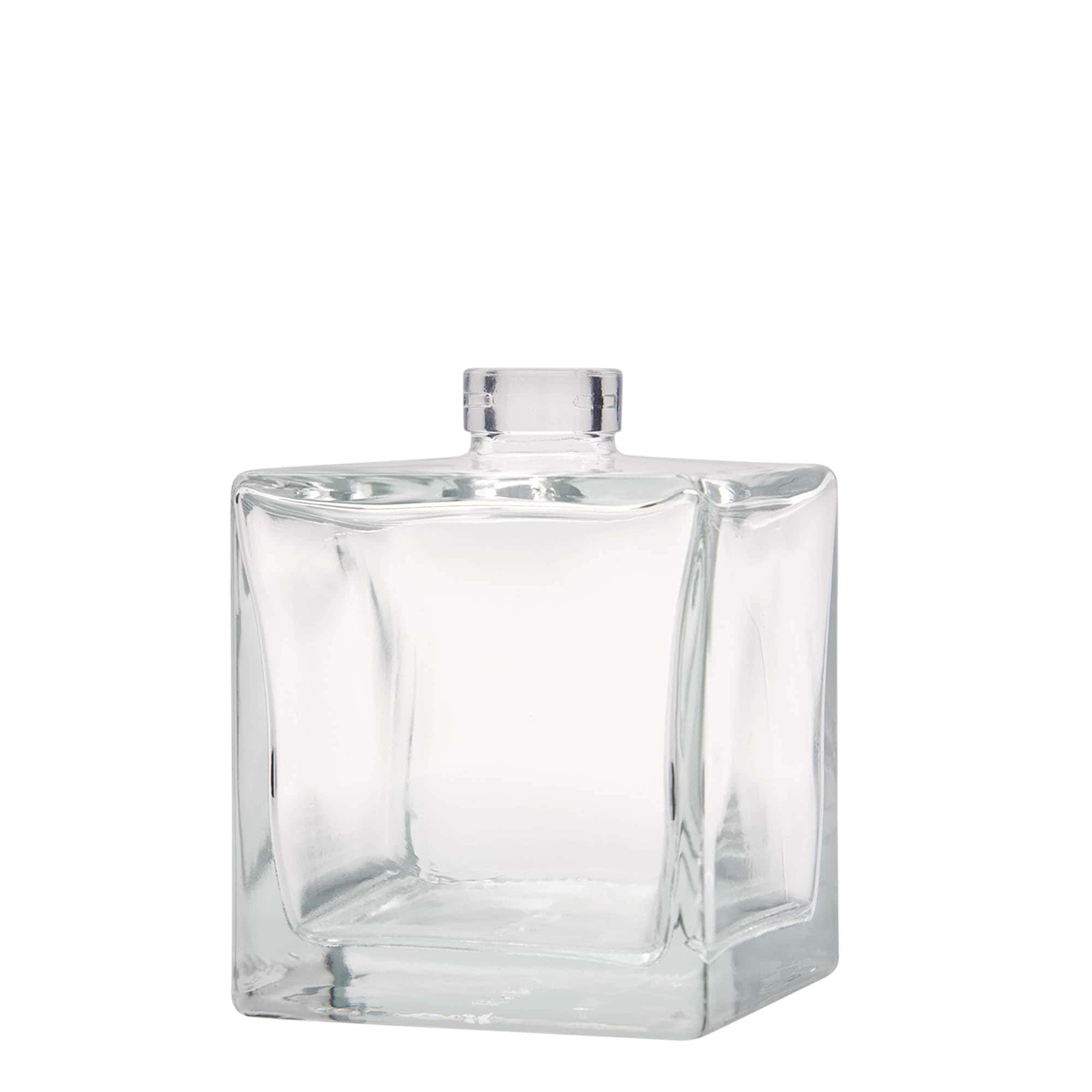 Γυάλινο μπουκάλι 'Cube' 500 ml, τετράγωνο, στόμιο: φελλός