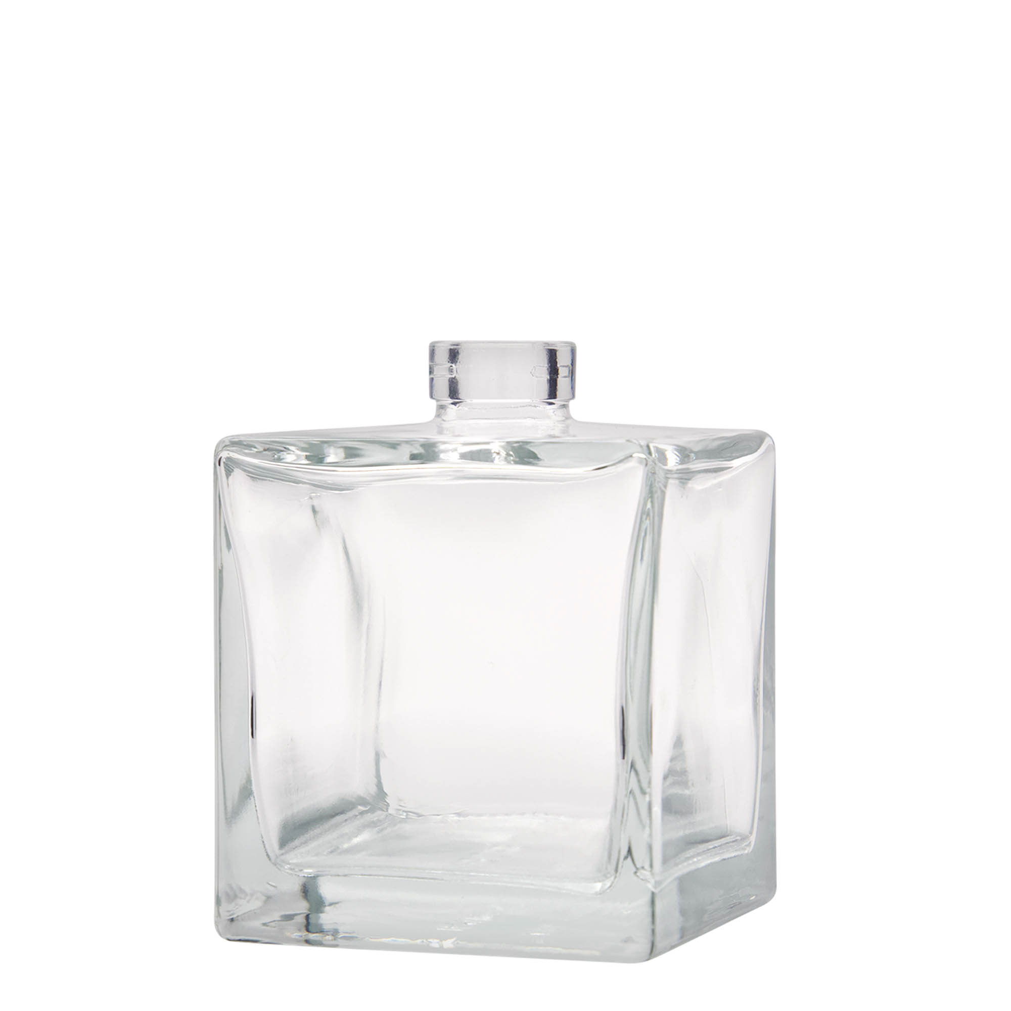 Γυάλινο μπουκάλι 'Cube' 500 ml, τετράγωνο, στόμιο: φελλός