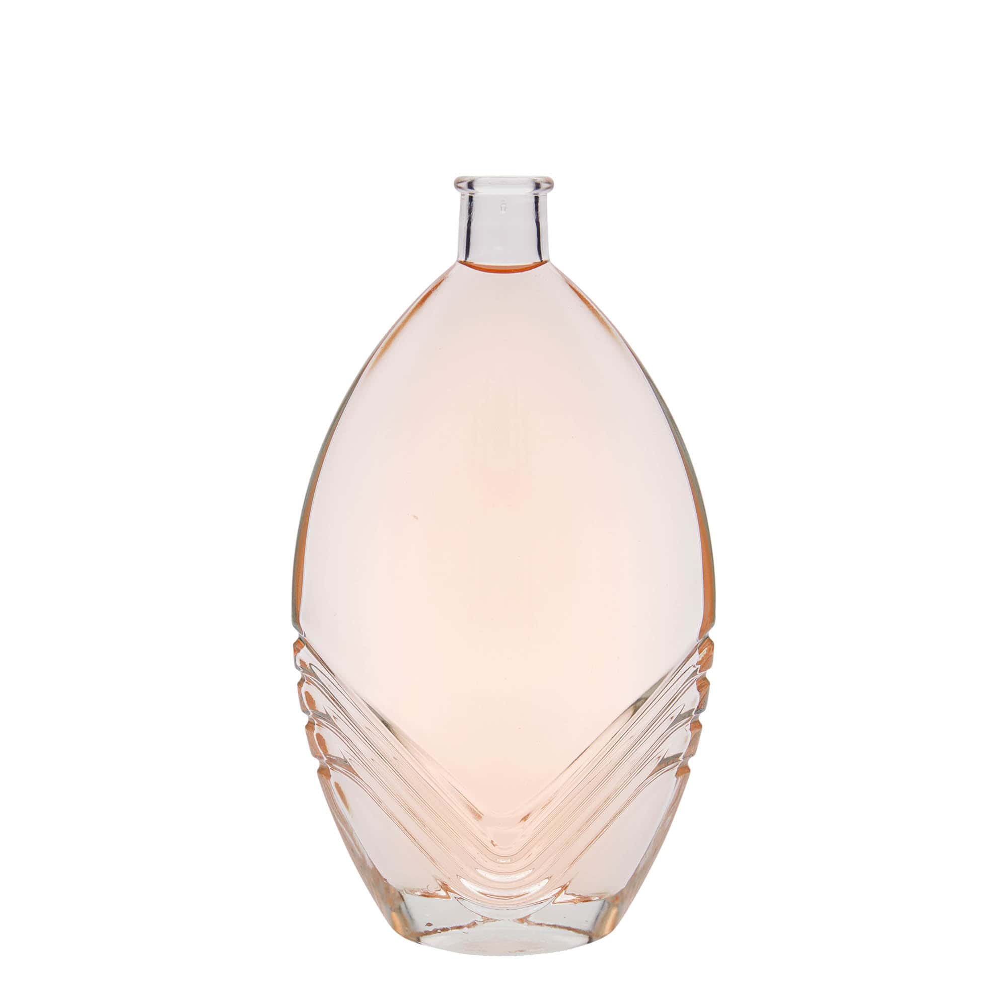 Γυάλινο μπουκάλι 'Florence' 500 ml, οβάλ, στόμιο: φελλός