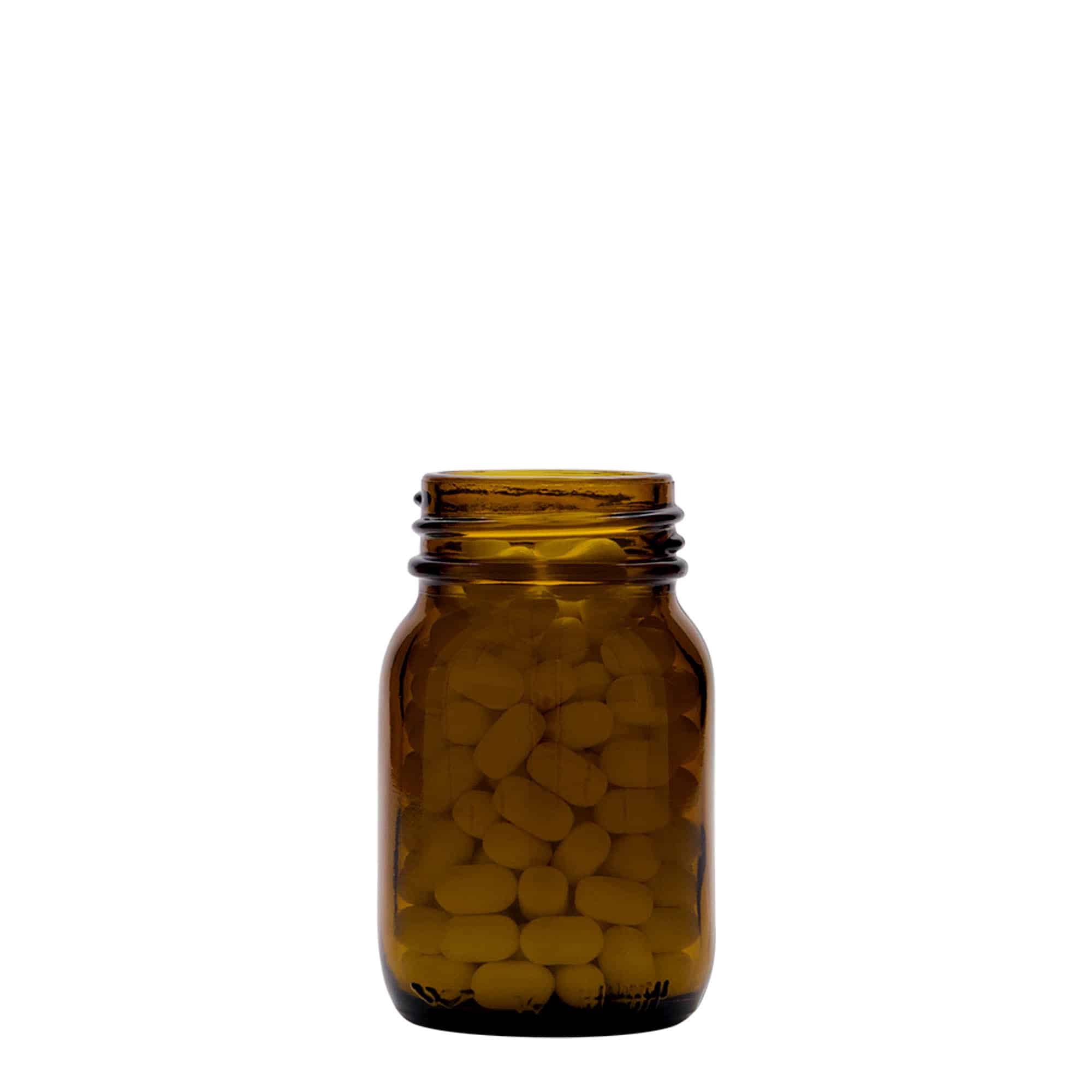 Βάζο με φαρδύ λαιμό 75 ml, καφέ, στόμιο: DIN 40