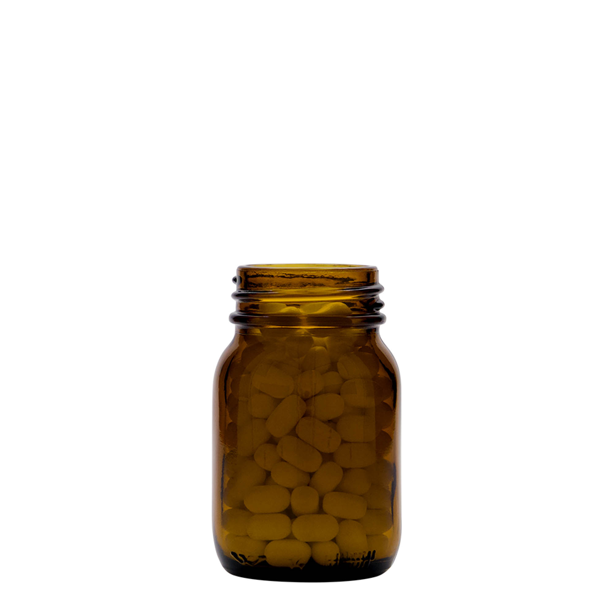 Βάζο με φαρδύ λαιμό 75 ml, καφέ, στόμιο: DIN 40