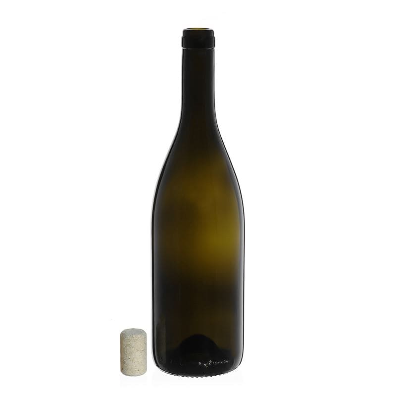 750 ml μπουκάλι κρασιού 'Tiffany', παλαιωμένο πράσινο, στόμιο: φελλός