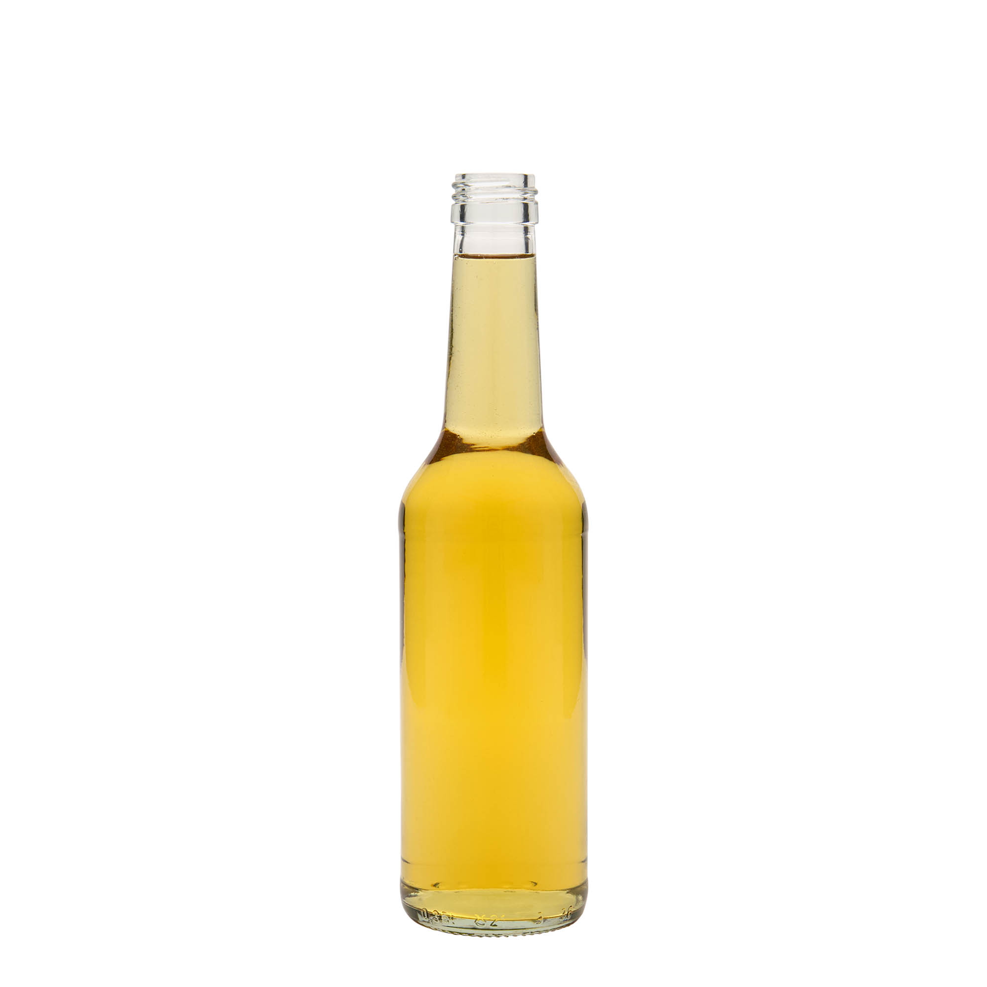 Γυάλινο μπουκάλι με ίσιο λαιμό 350 ml, στόμιο: PP 28 Γυάλινο μπουκάλι με ίσιο λαιμό 350 ml, στόμιο: PP 28