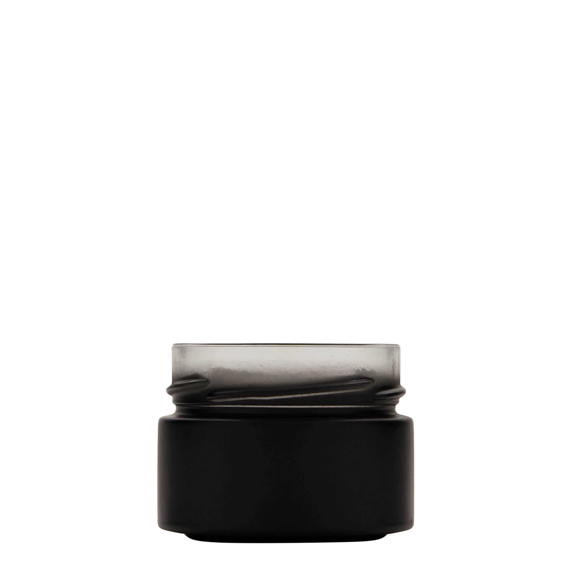 Στρογγυλό βάζο 'Aurora' 130 ml, μαύρο, στόμιο: deep twist-off (DTO 66) Στρογγυλό βάζο 'Aurora' 130 ml, μαύρο, στόμιο: deep twist-off (DTO 66)