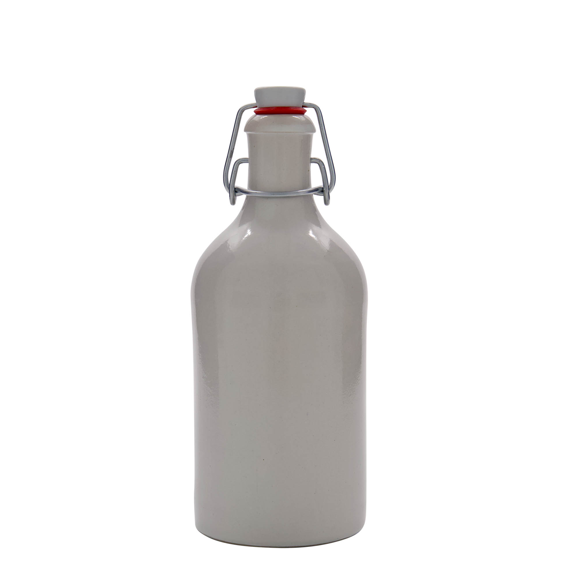 Κεραμικό μπουκάλι 500 ml, κεραμικό, λευκό, στόμιο: φελλός Κεραμικό μπουκάλι 500 ml, κεραμικό, λευκό, στόμιο: φελλός