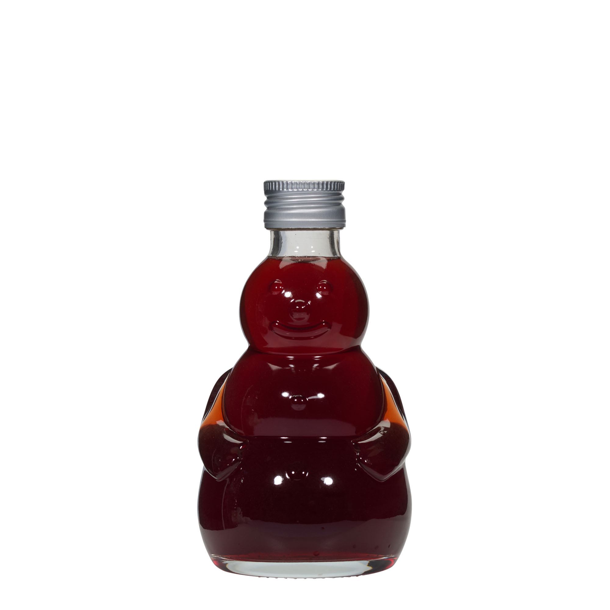 200 ml Glasflasche 'Schneemann', Mündung: PP 28
