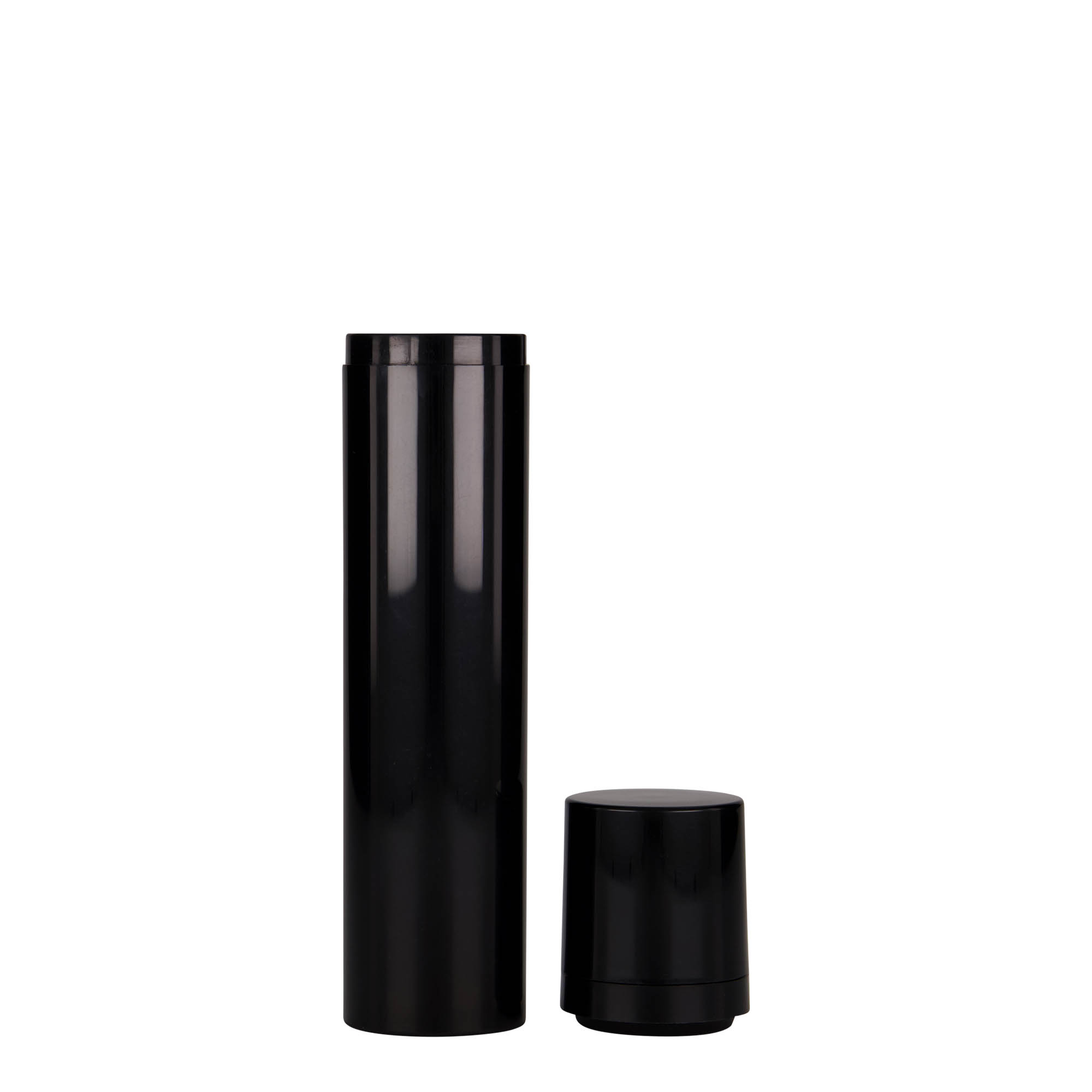 Airless Dispenser 'Mezzo' 100 ml, πλαστικό PP, μαύρο