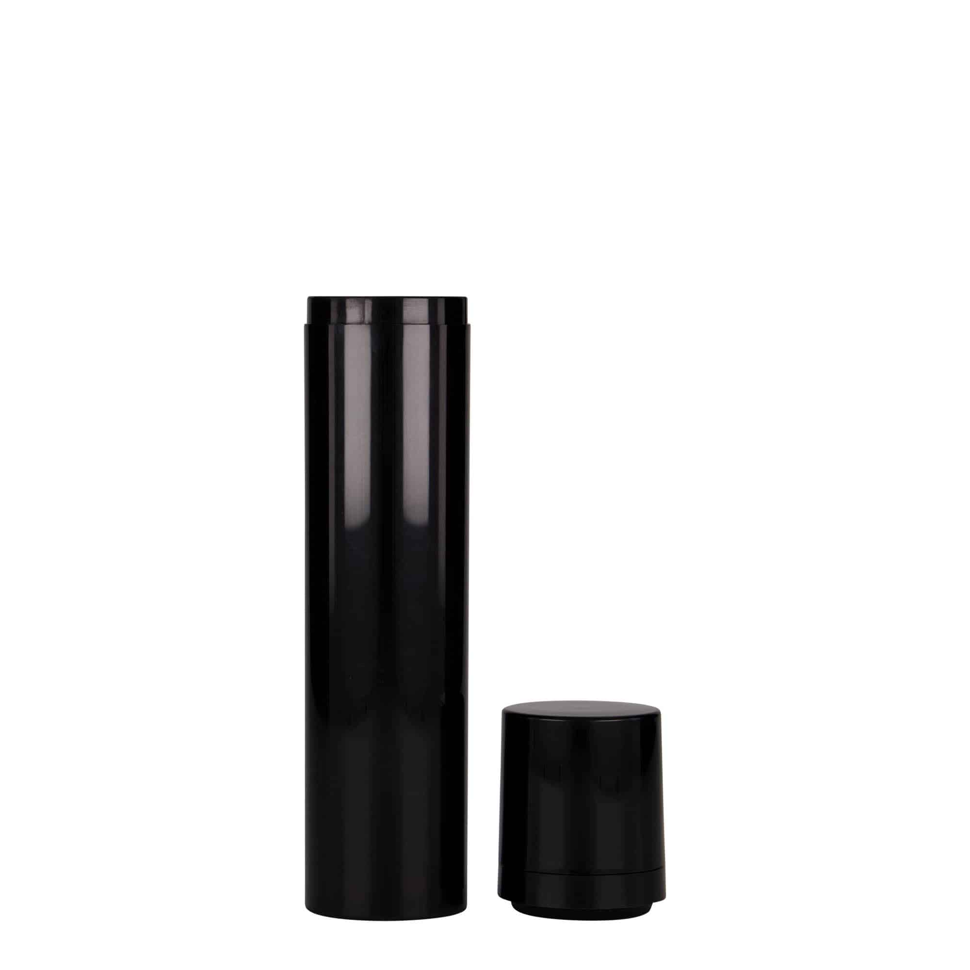 100 ml Airless Διανομέας 'Mezzo', πλαστικό PP, μαύρο