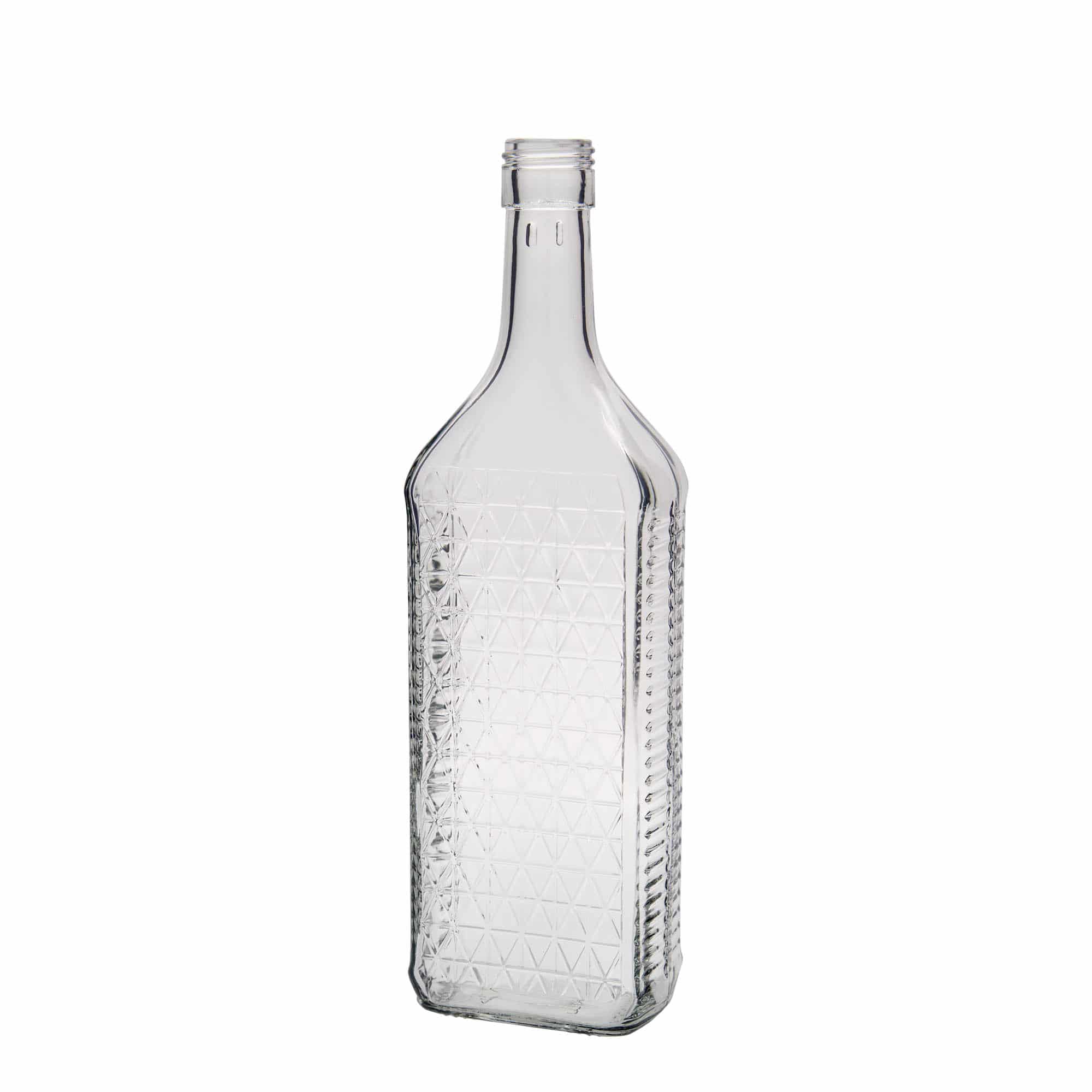 Γυάλινο μπουκάλι 'Caruso' 700 ml, ορθογώνιο, στόμιο: PP 31,5