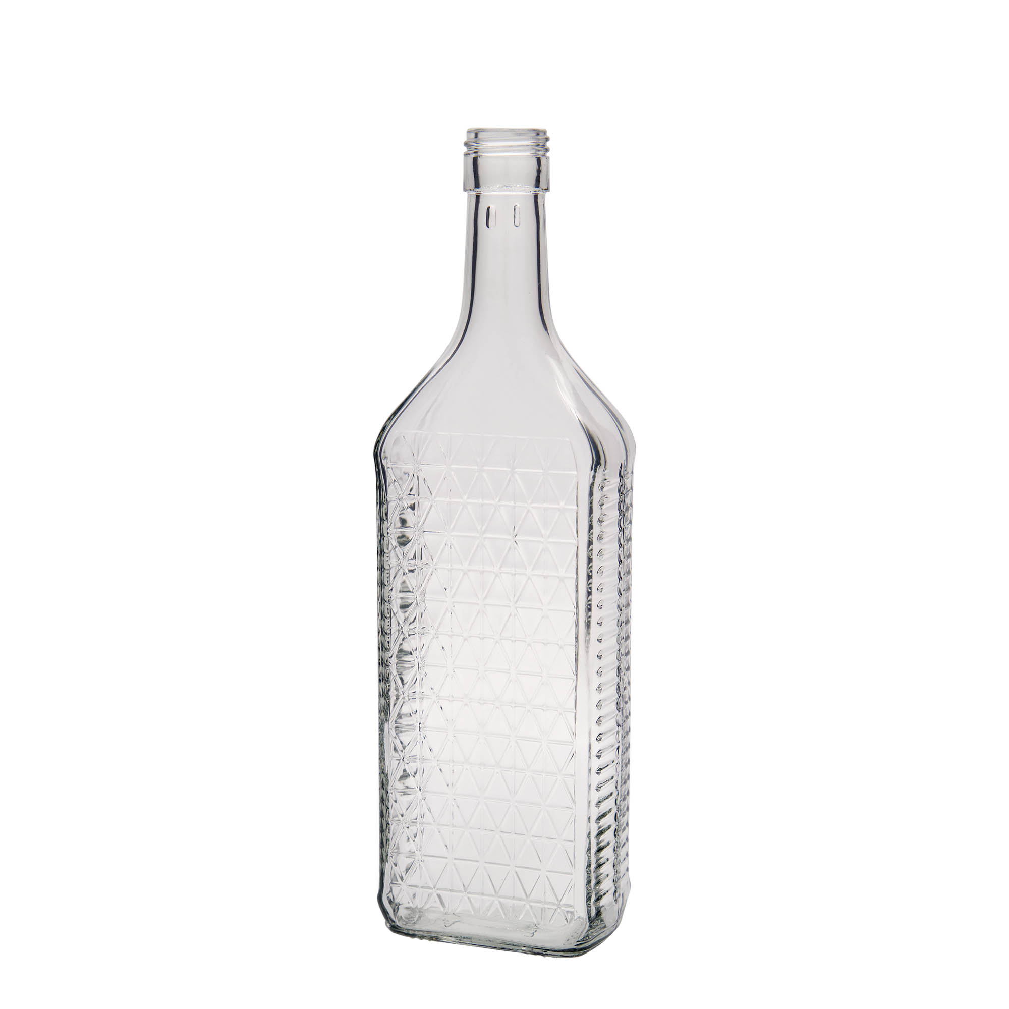 Γυάλινο μπουκάλι 'Caruso' 700 ml, ορθογώνιο, στόμιο: PP 31,5
