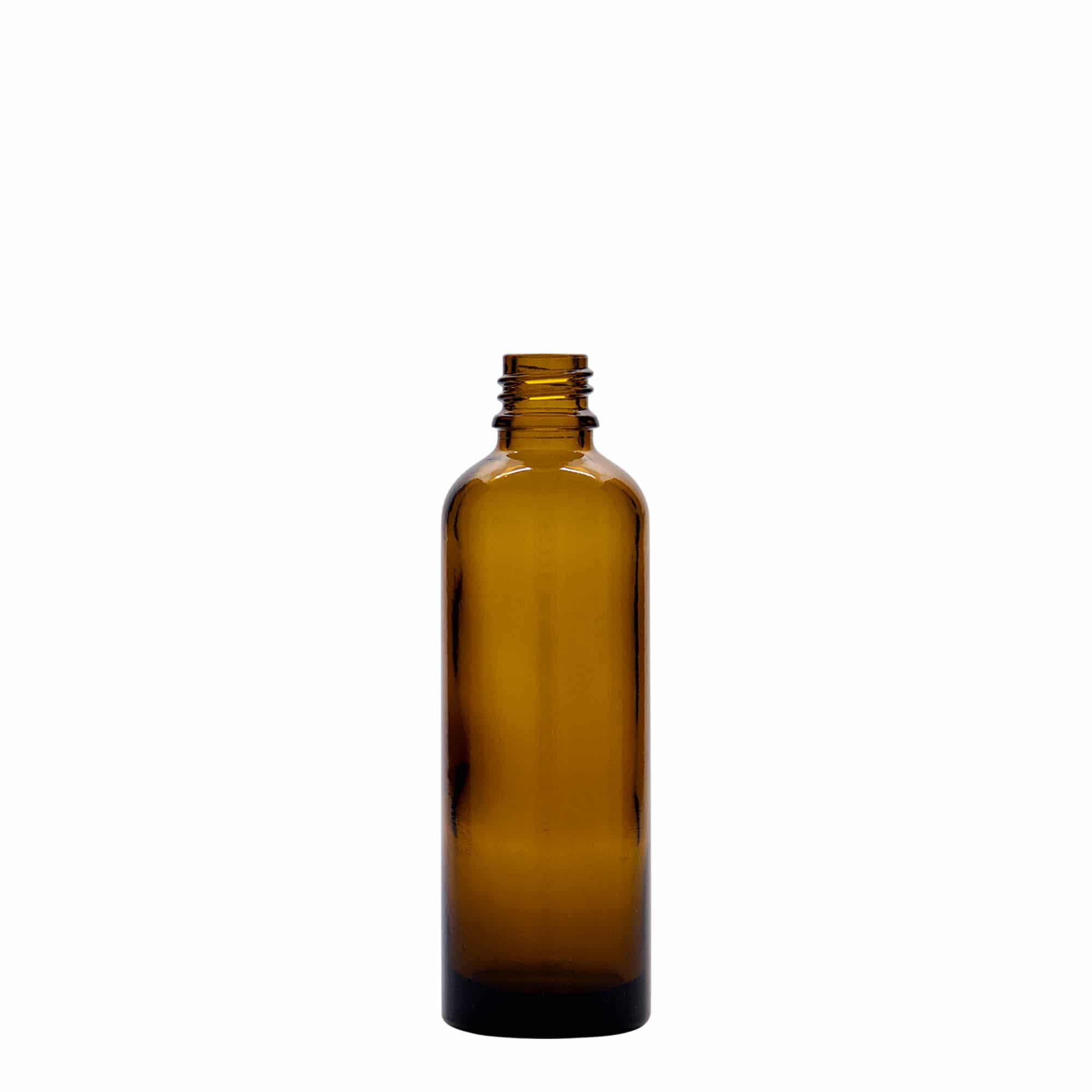 Μπουκάλι φαρμάκου 75 ml, γυάλινο, καφέ, στόμιο: DIN 18