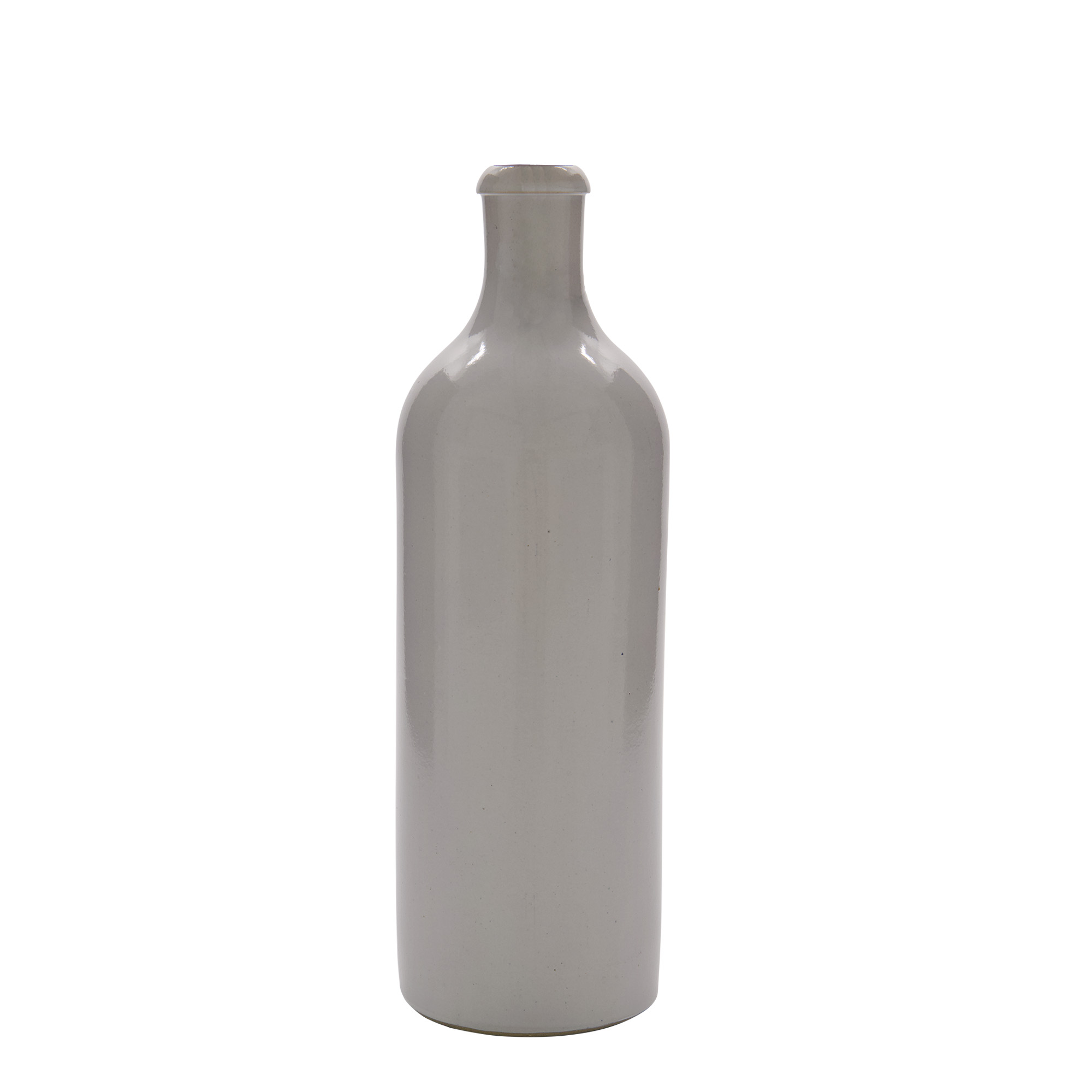 Κεραμικό μπουκάλι 750 ml, κεραμικό, λευκό, στόμιο: μηχανικό πώμα
