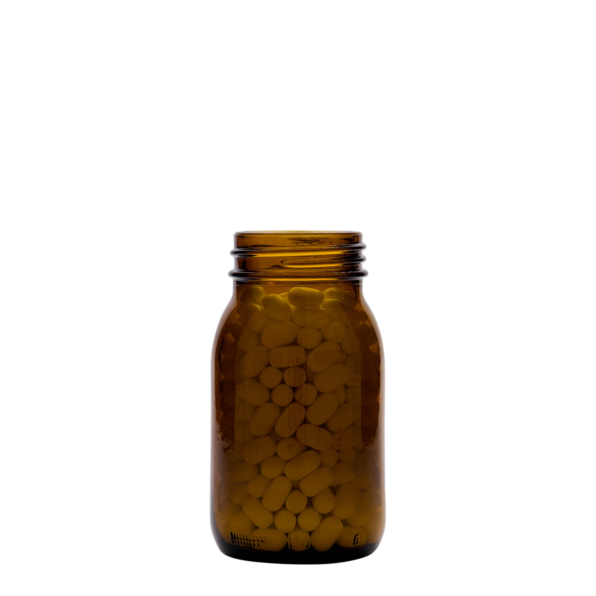 Βάζο με φαρδύ λαιμό 150 ml, καφέ, στόμιο: DIN 45