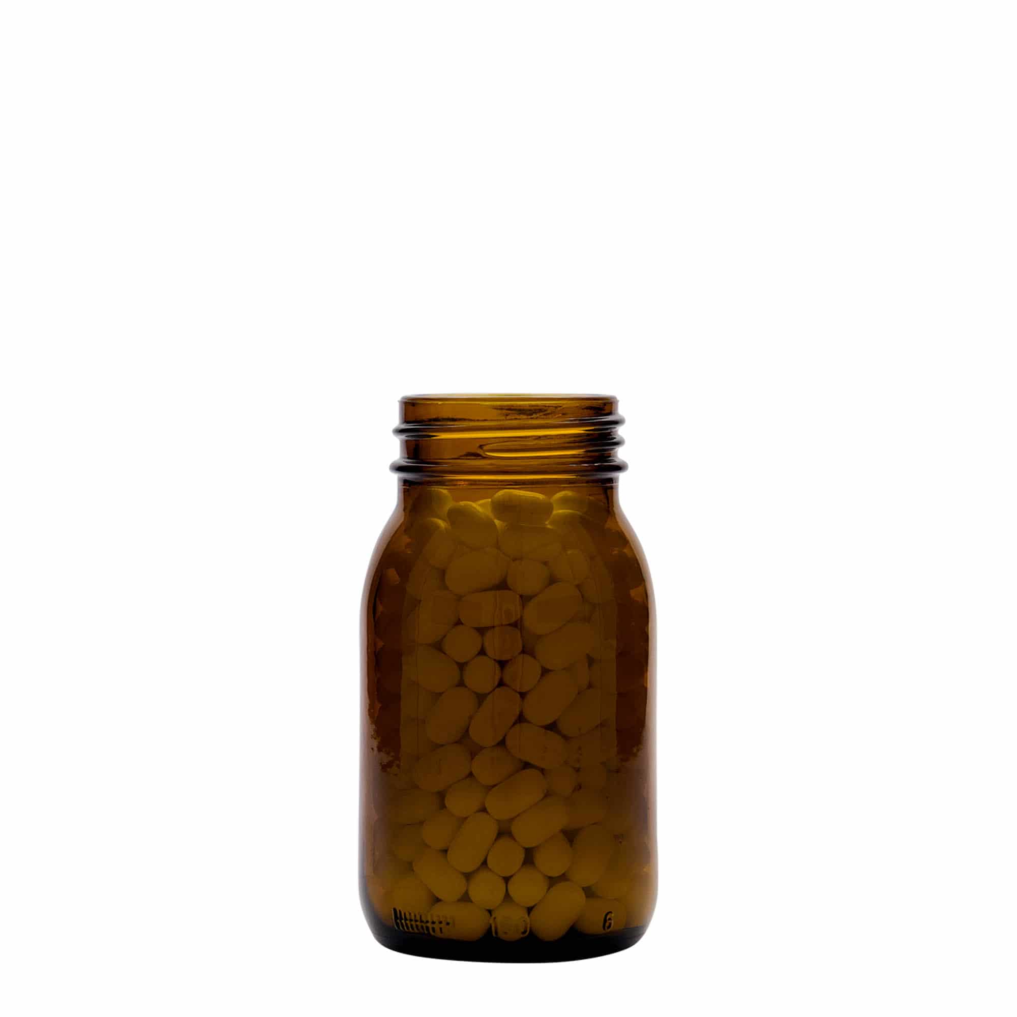 Βάζο με φαρδύ λαιμό 150 ml, καφέ, στόμιο: DIN 45