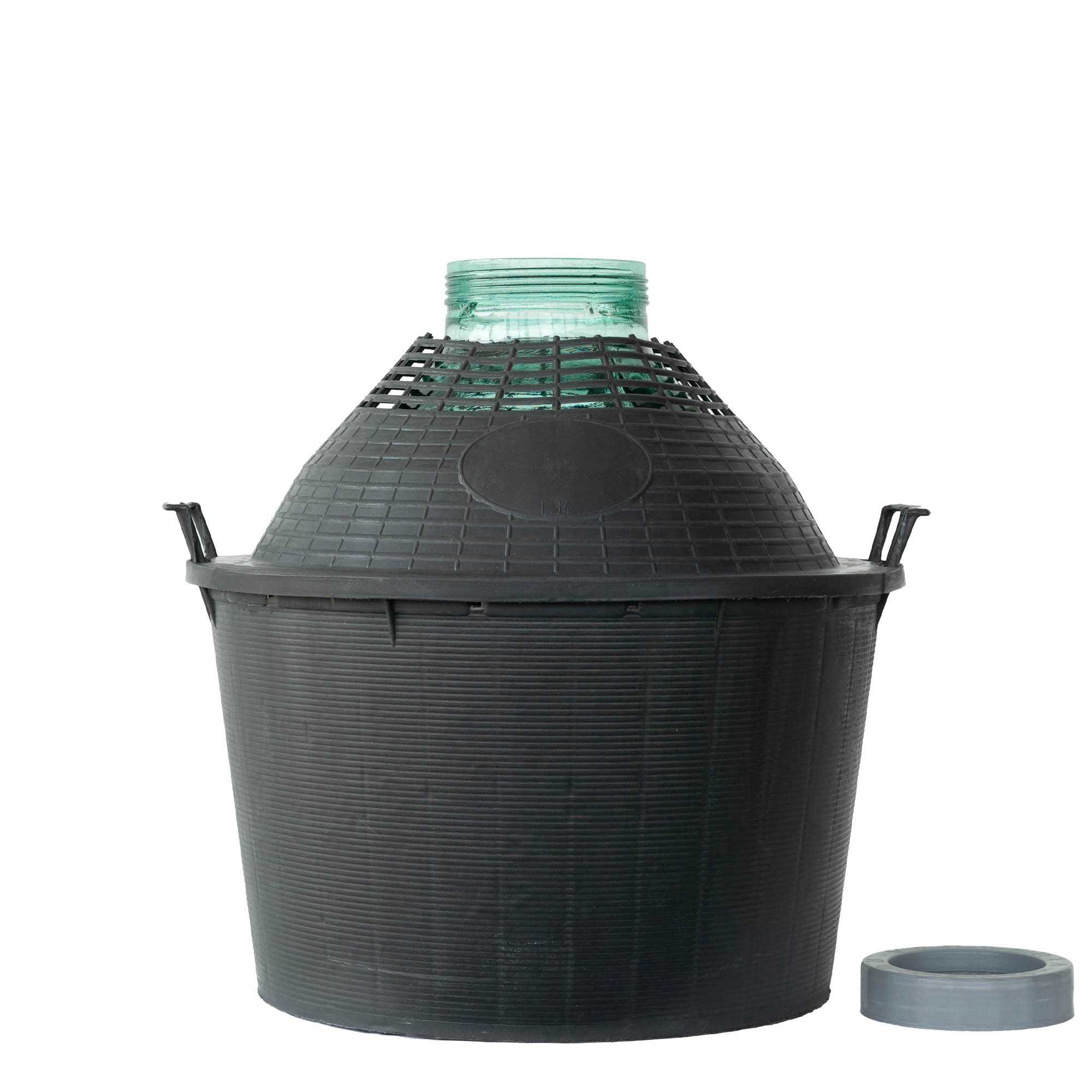 Νταμιτζάνα 34 l με φαρδύ λαιμό, γυάλινη, στόμιο: βιδωτό πώμα Νταμιτζάνα 34 l με φαρδύ λαιμό, γυάλινη, στόμιο: βιδωτό πώμα