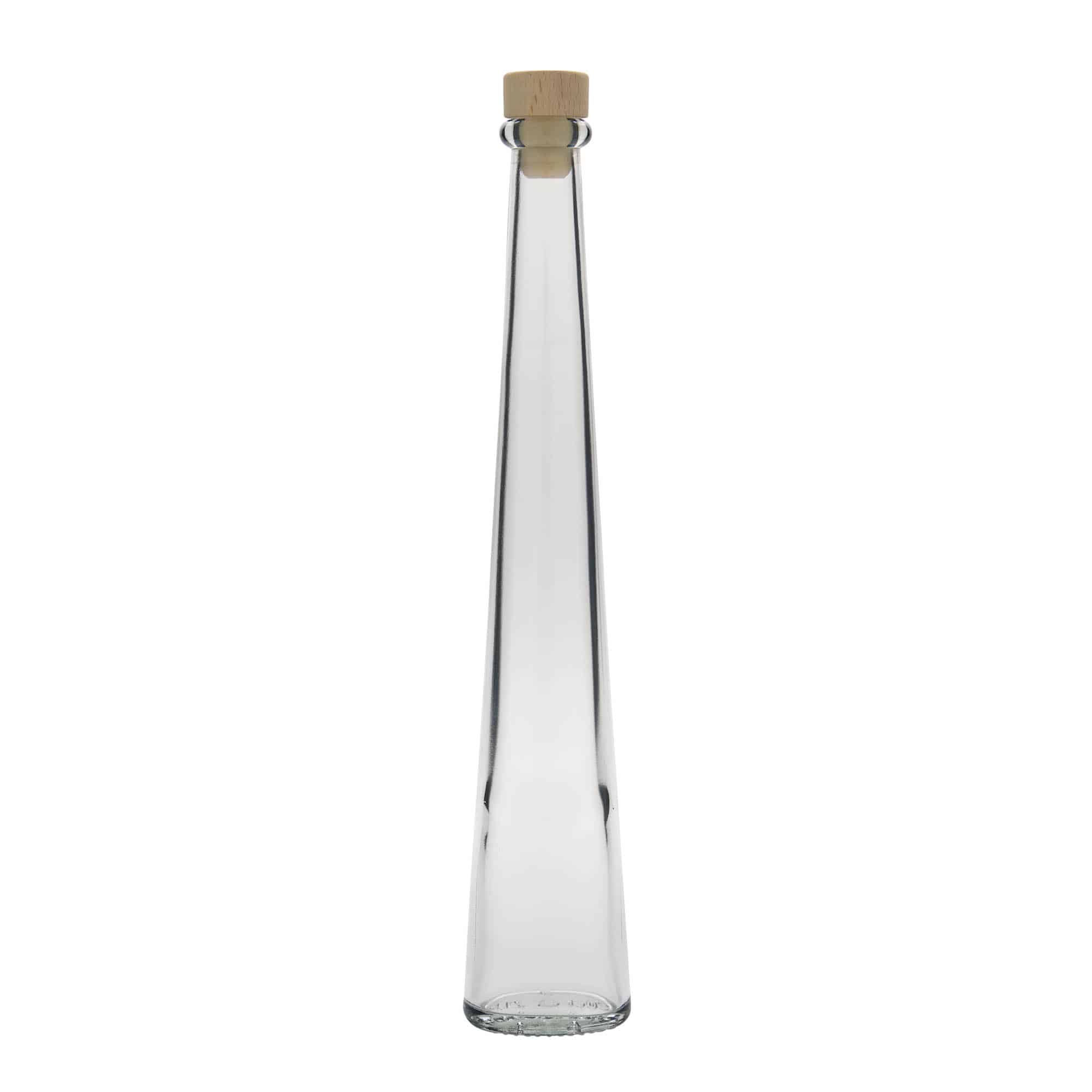 Γυάλινο μπουκάλι 'Dama Ovale' 200 ml, οβάλ, στόμιο: φελλός
