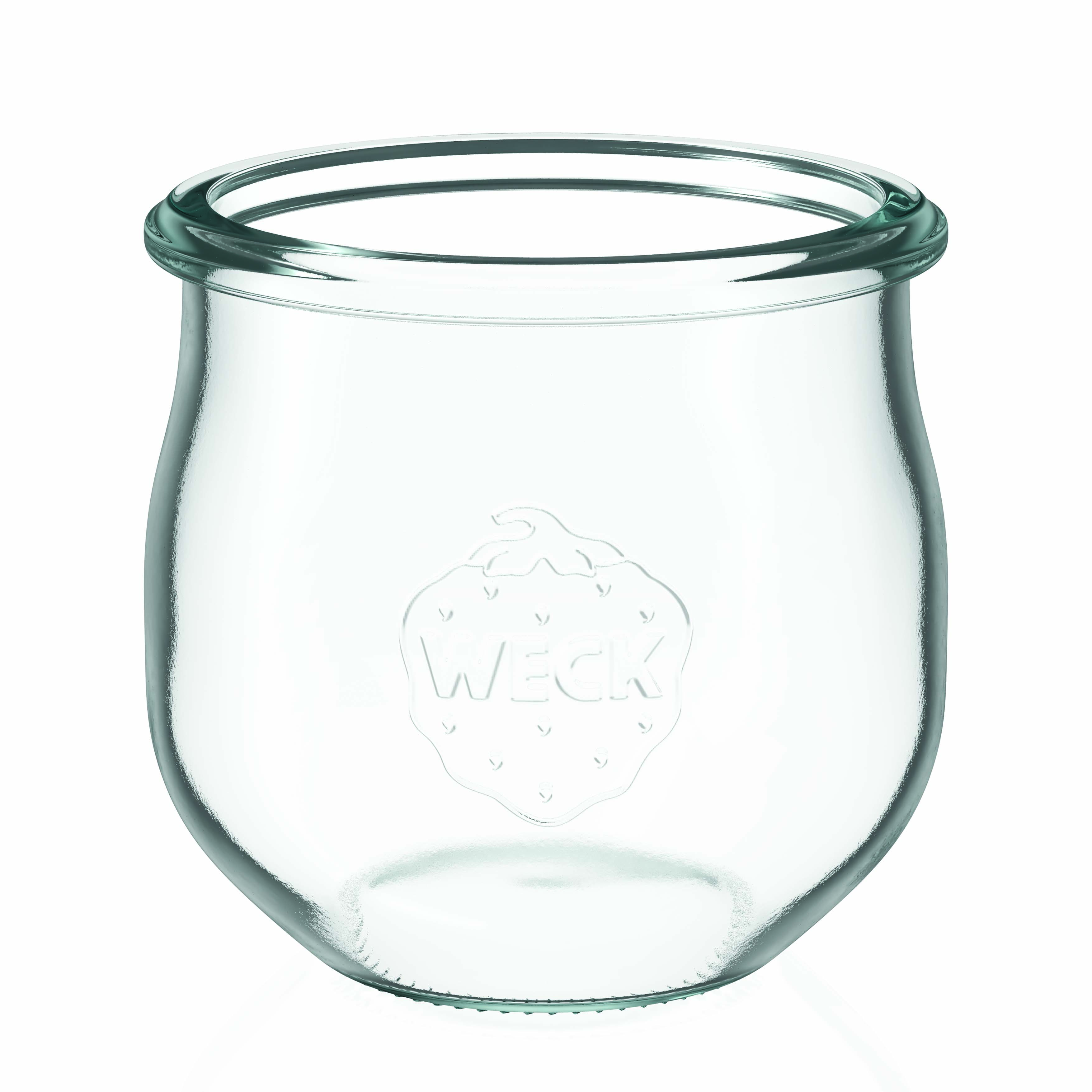 6x Βάζο-τουλίπα WECK 370 ml με γυάλινο καπάκι RR 80