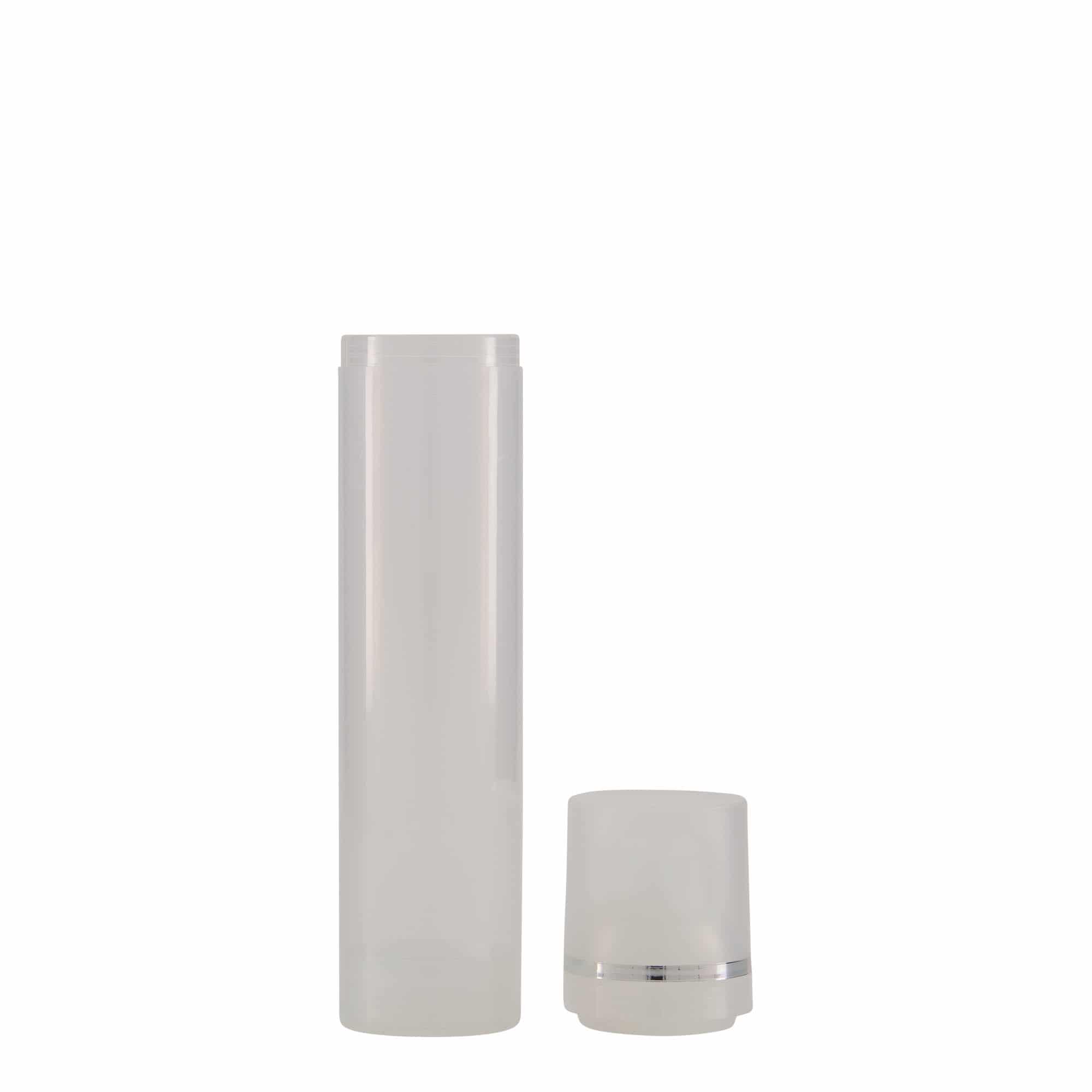 Airless Dispenser 'Mezzo' 100 ml, πλαστικό PP, φυσικό χρώμα