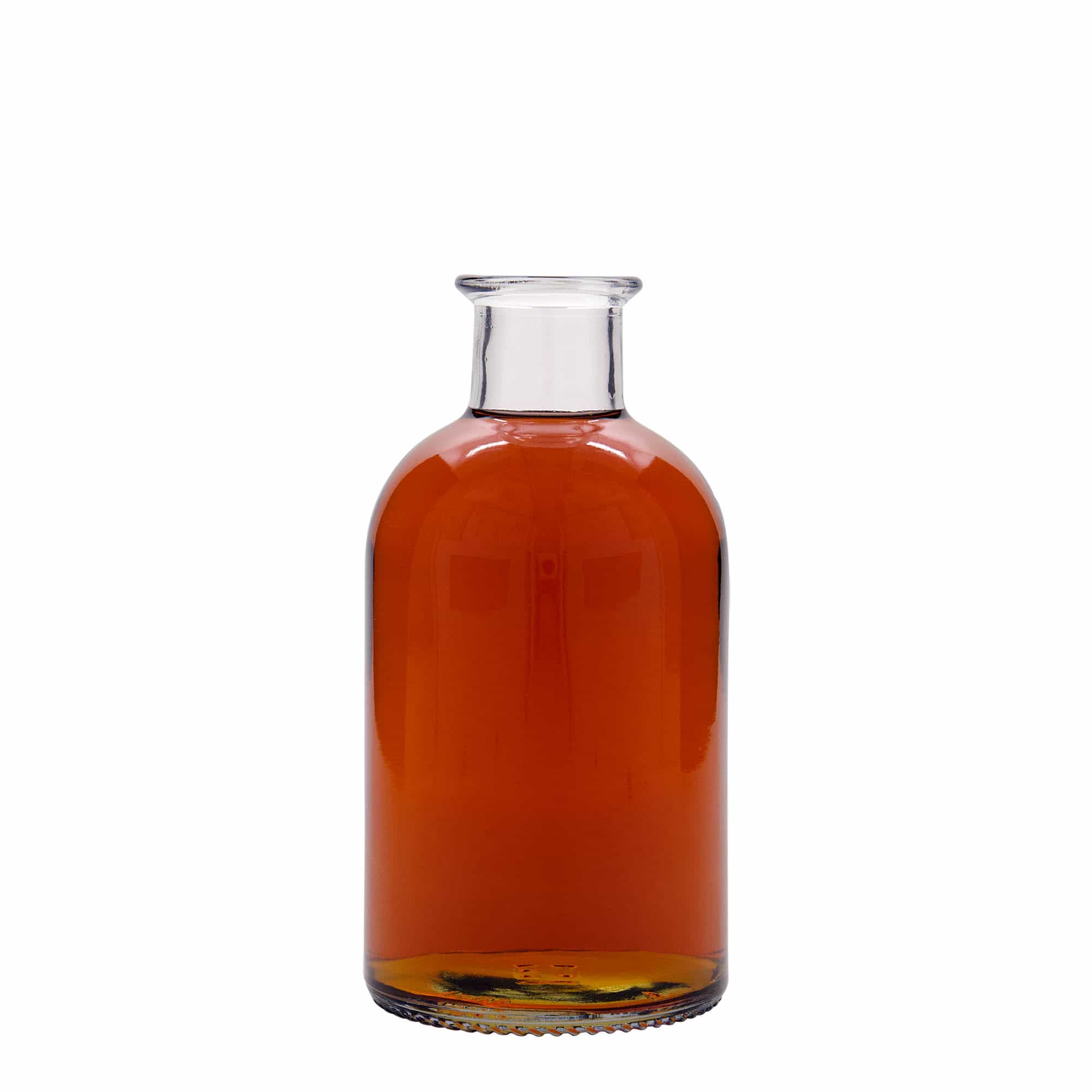 Γυάλινο μπουκάλι φαρμακείου 'Italia' 500 ml, στόμιο: φελλός