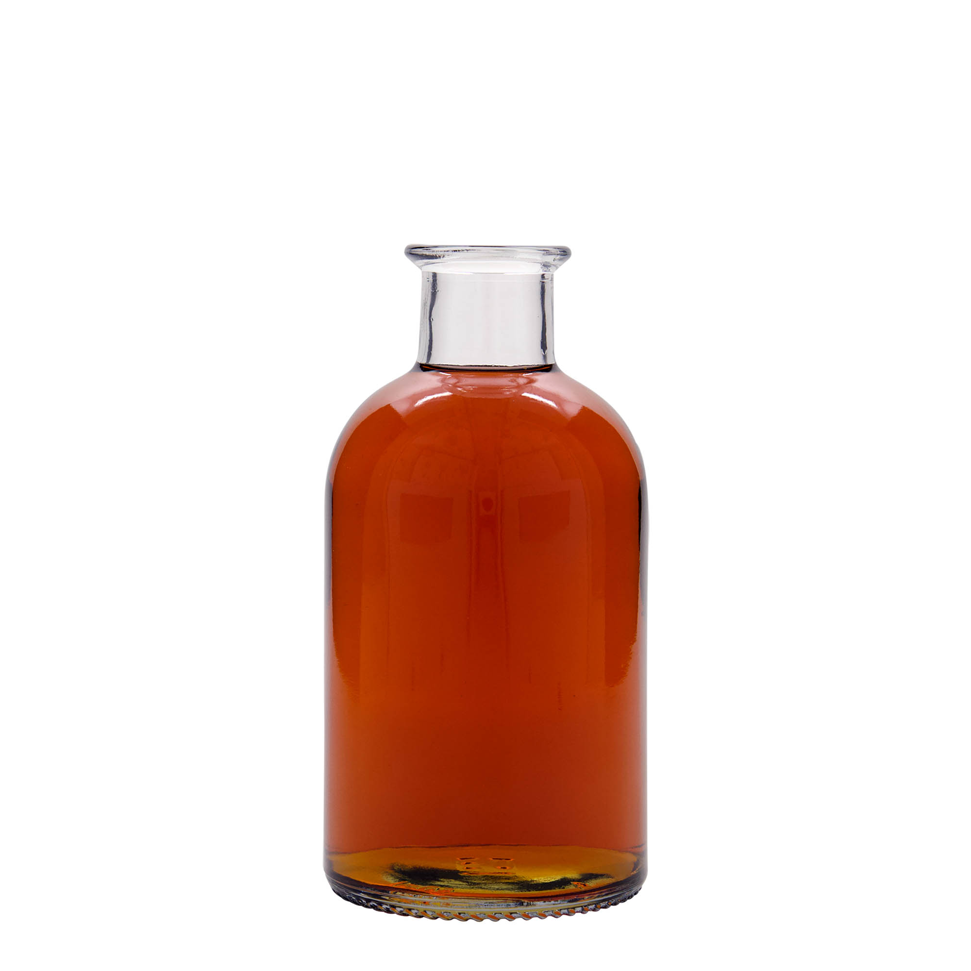 Γυάλινο μπουκάλι φαρμακείου 'Italia' 500 ml, στόμιο: φελλός