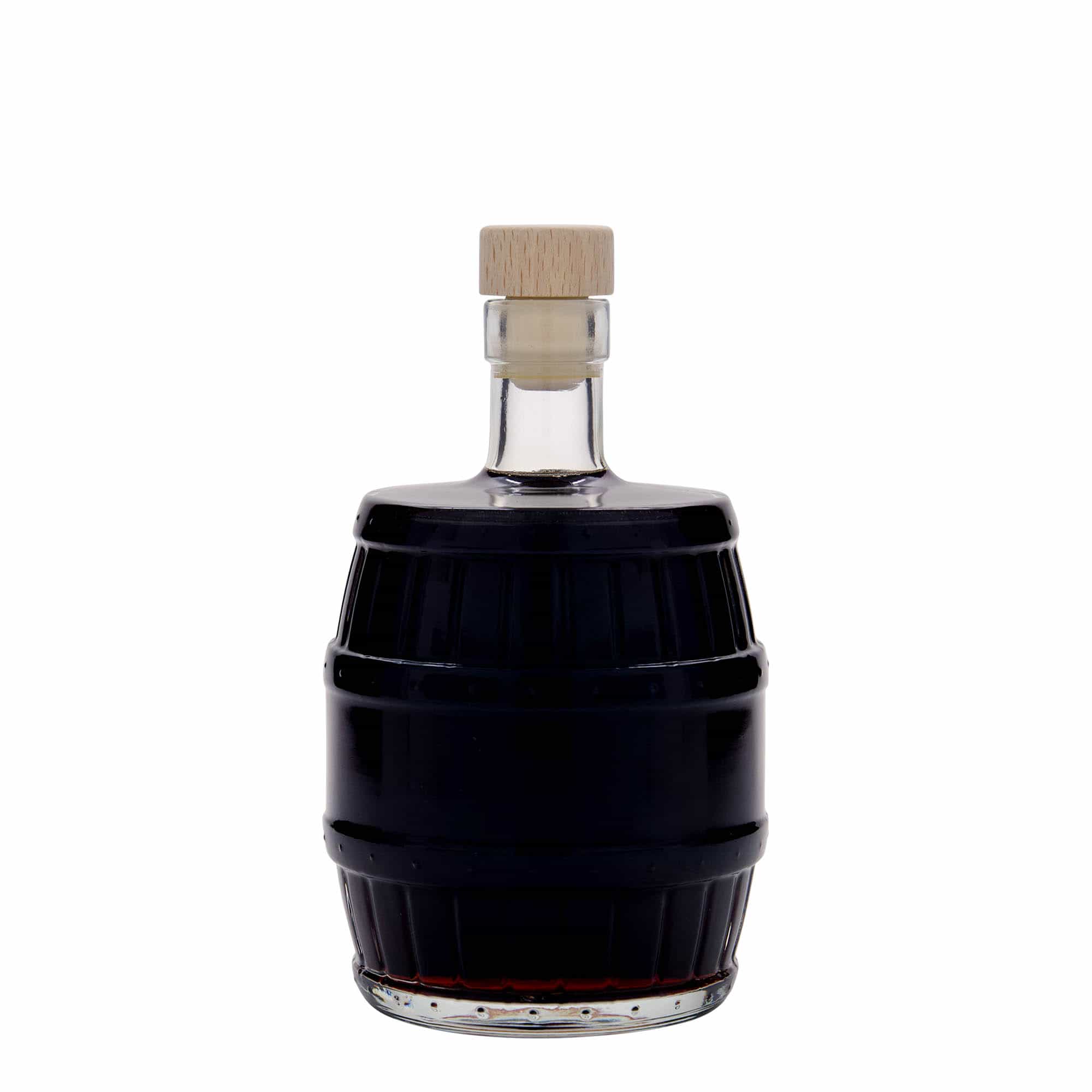 Γυάλινο μπουκάλι 'Βαρέλι' 500 ml, στόμιο: φελλός