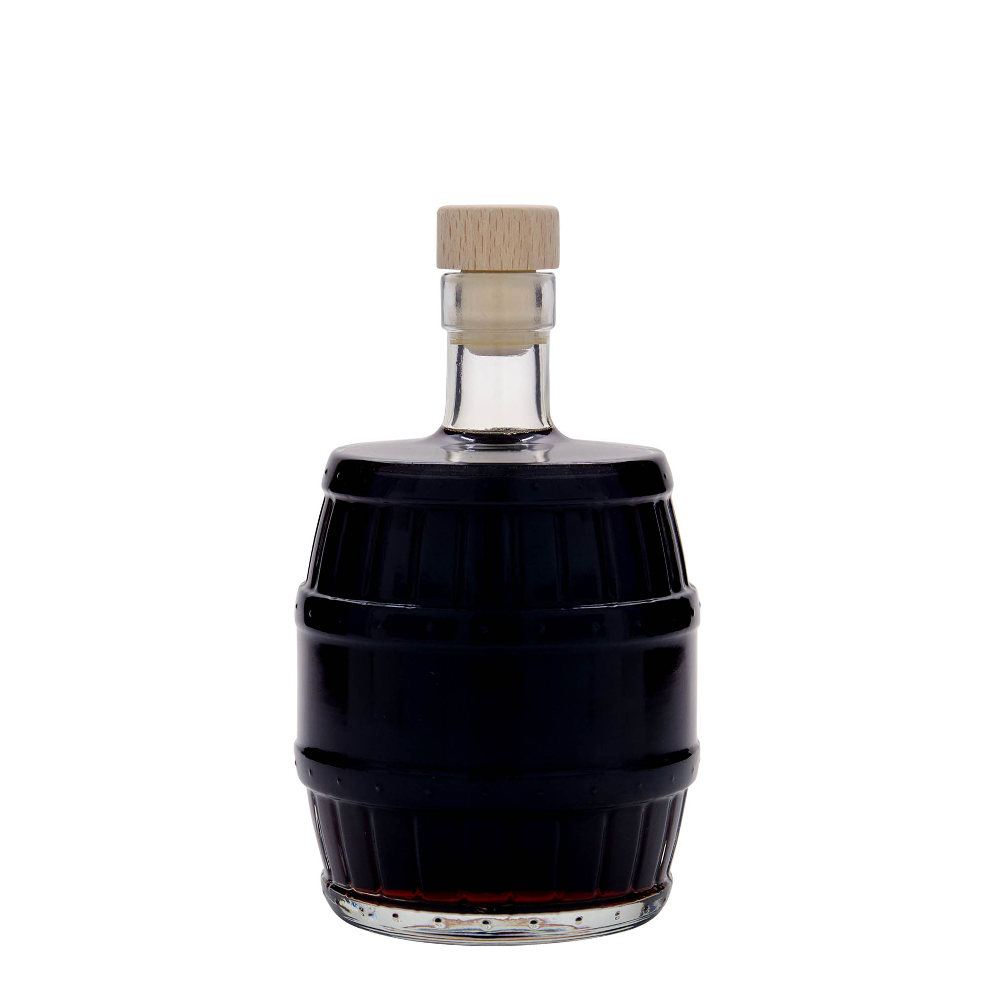 Γυάλινο μπουκάλι 'Βαρέλι' 500 ml, στόμιο: φελλός Γυάλινο μπουκάλι 'Βαρέλι' 500 ml, στόμιο: φελλός