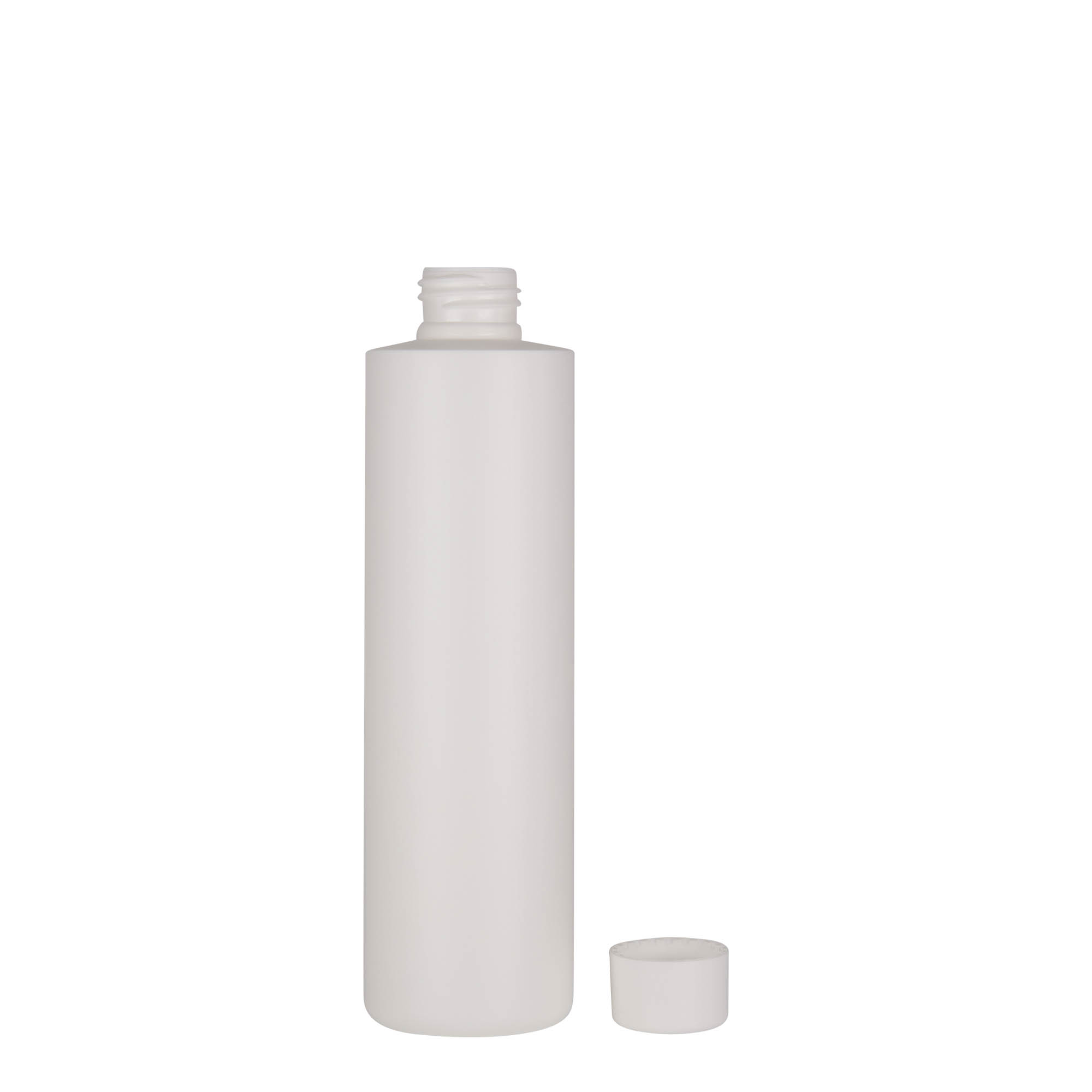 Πλαστικό μπουκάλι 'Pipe' 250 ml, Green HDPE, λευκό, στόμιο: GPI 24/410