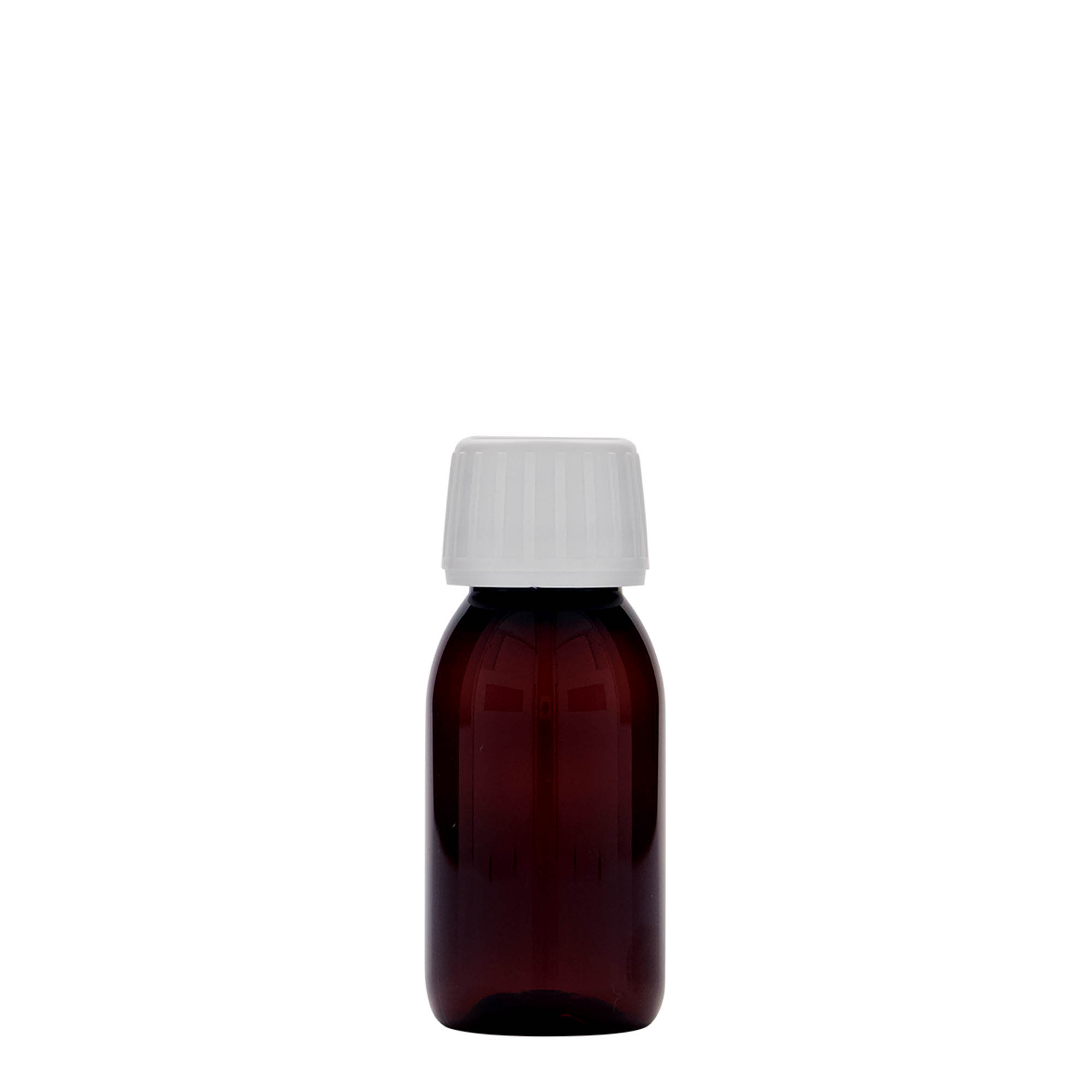 Μπουκάλι φαρμάκου PET 60 ml, καφέ, πλαστικό, στόμιο: PP 28