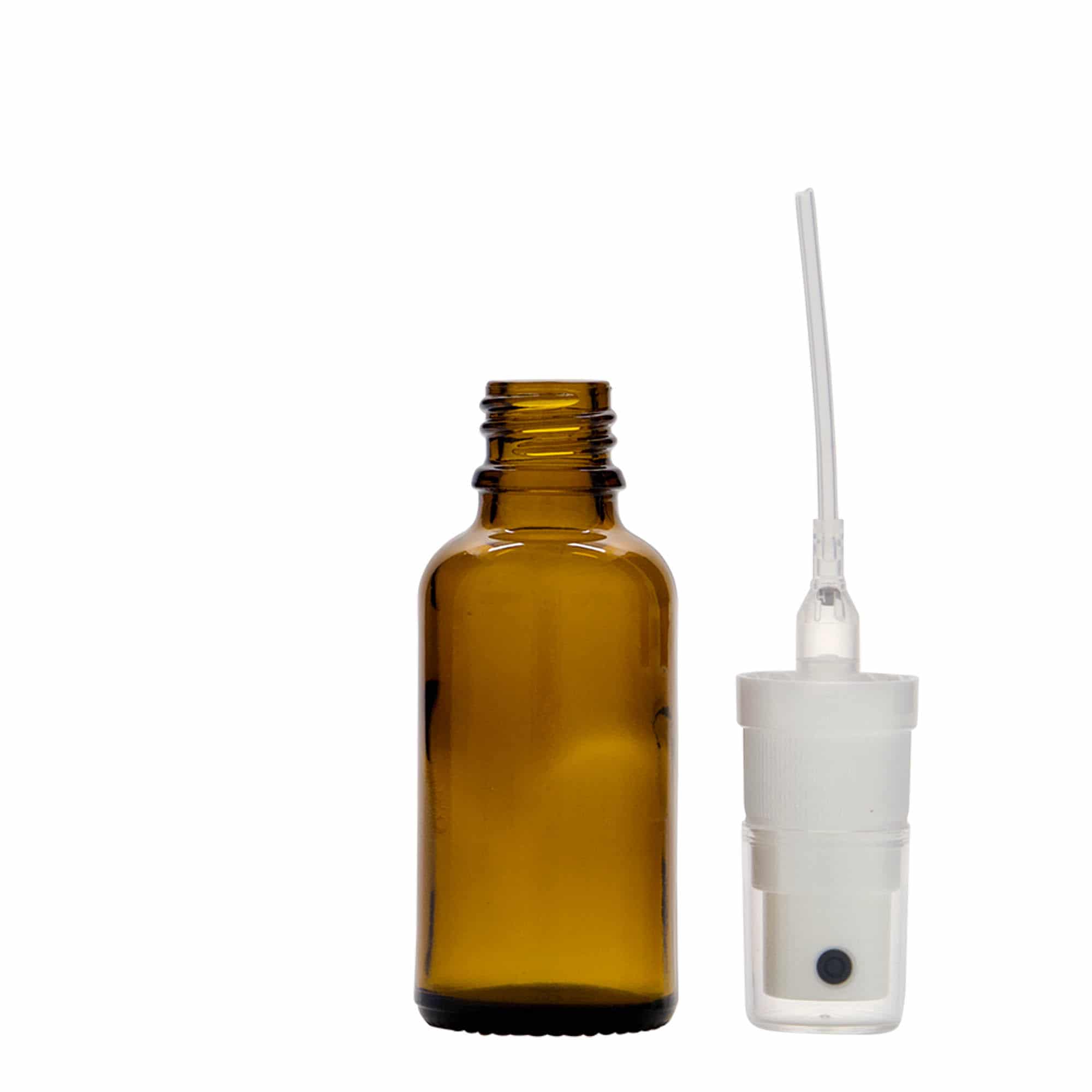 Μπουκάλι ψεκασμού φαρμάκου 30 ml, γυάλινο, καφέ, στόμιο: DIN 18