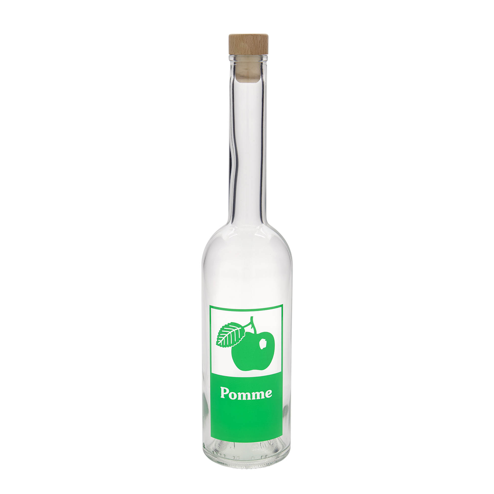 Γυάλινο μπουκάλι 'Opera' 500 ml, σχέδιο: Pomme, στόμιο: φελλός