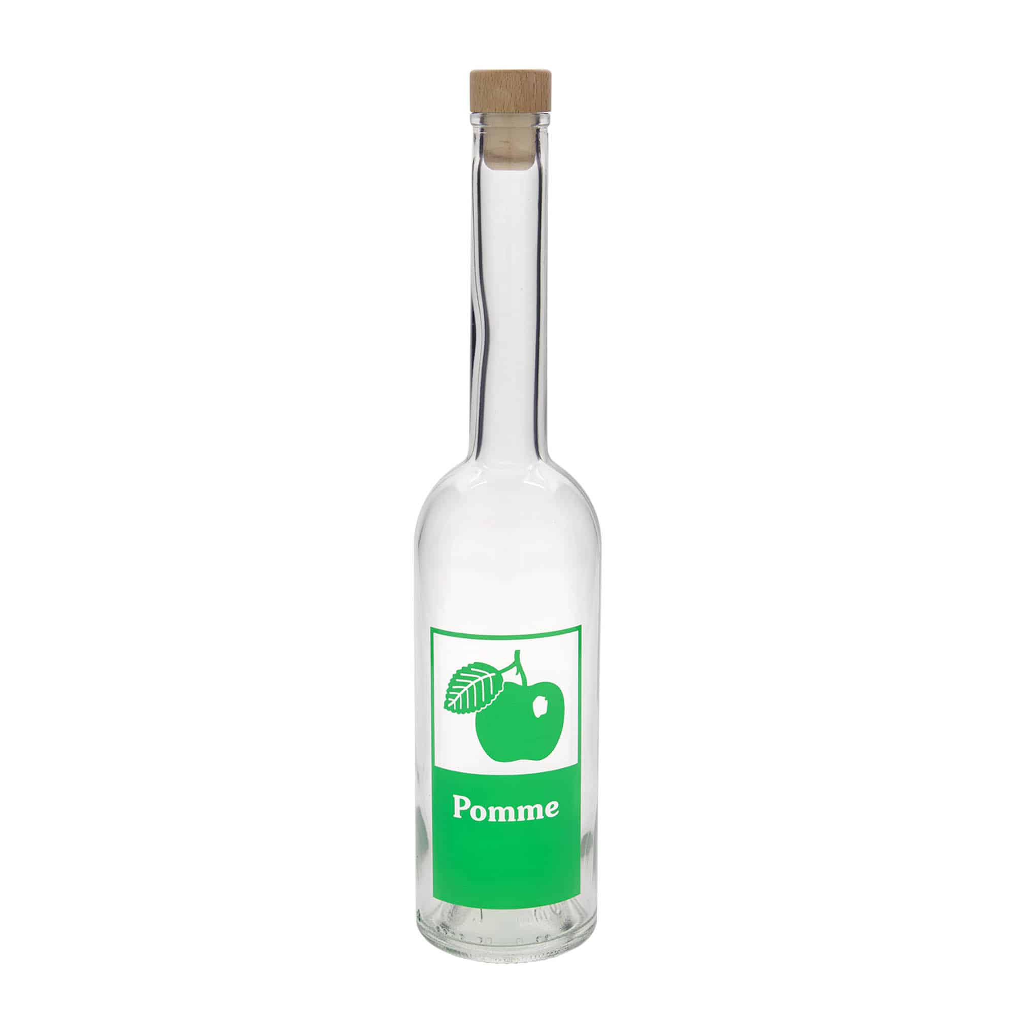 Γυάλινο μπουκάλι 'Opera' 500 ml, σχέδιο: Pomme, στόμιο: φελλός Γυάλινο μπουκάλι 'Opera' 500 ml, σχέδιο: Pomme, στόμιο: φελλός