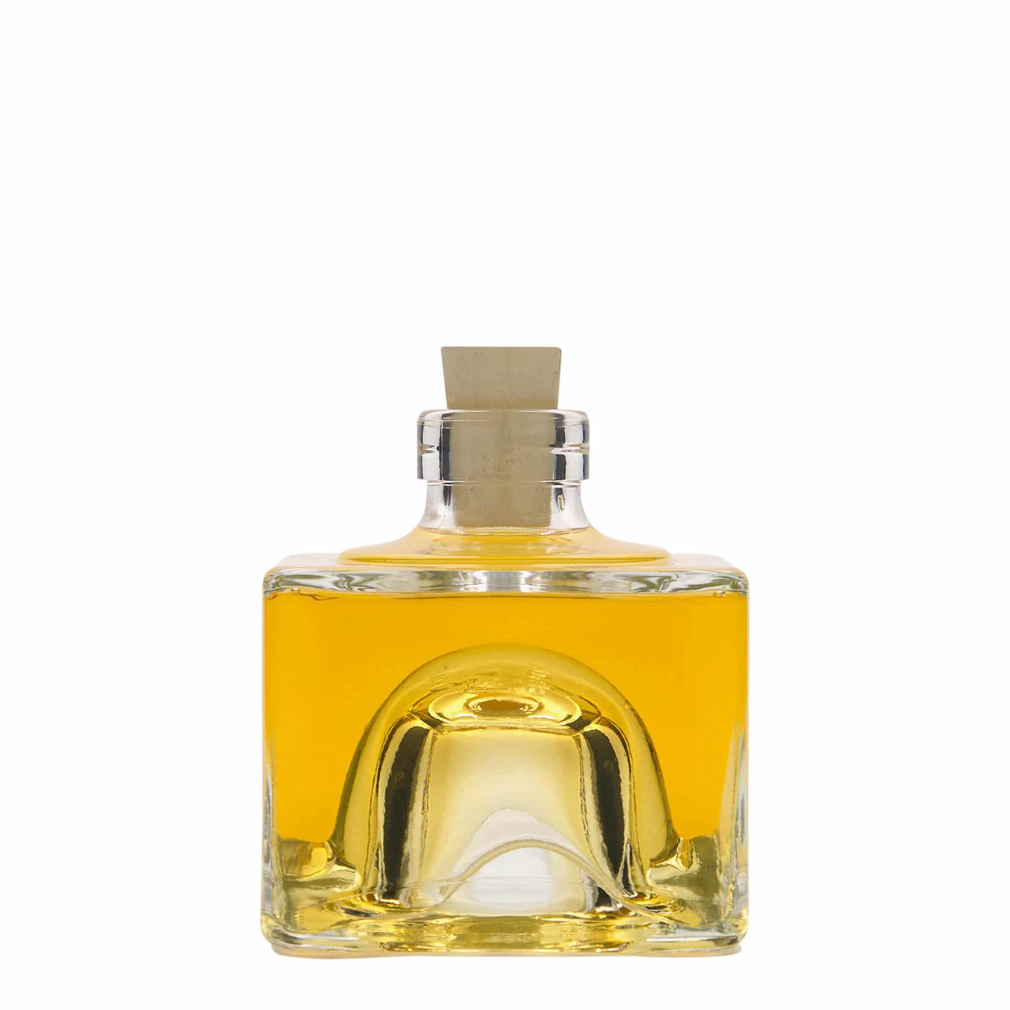 Γυάλινο μπουκάλι 'Cocolores' 200 ml, τετράγωνο, στόμιο: φελλός