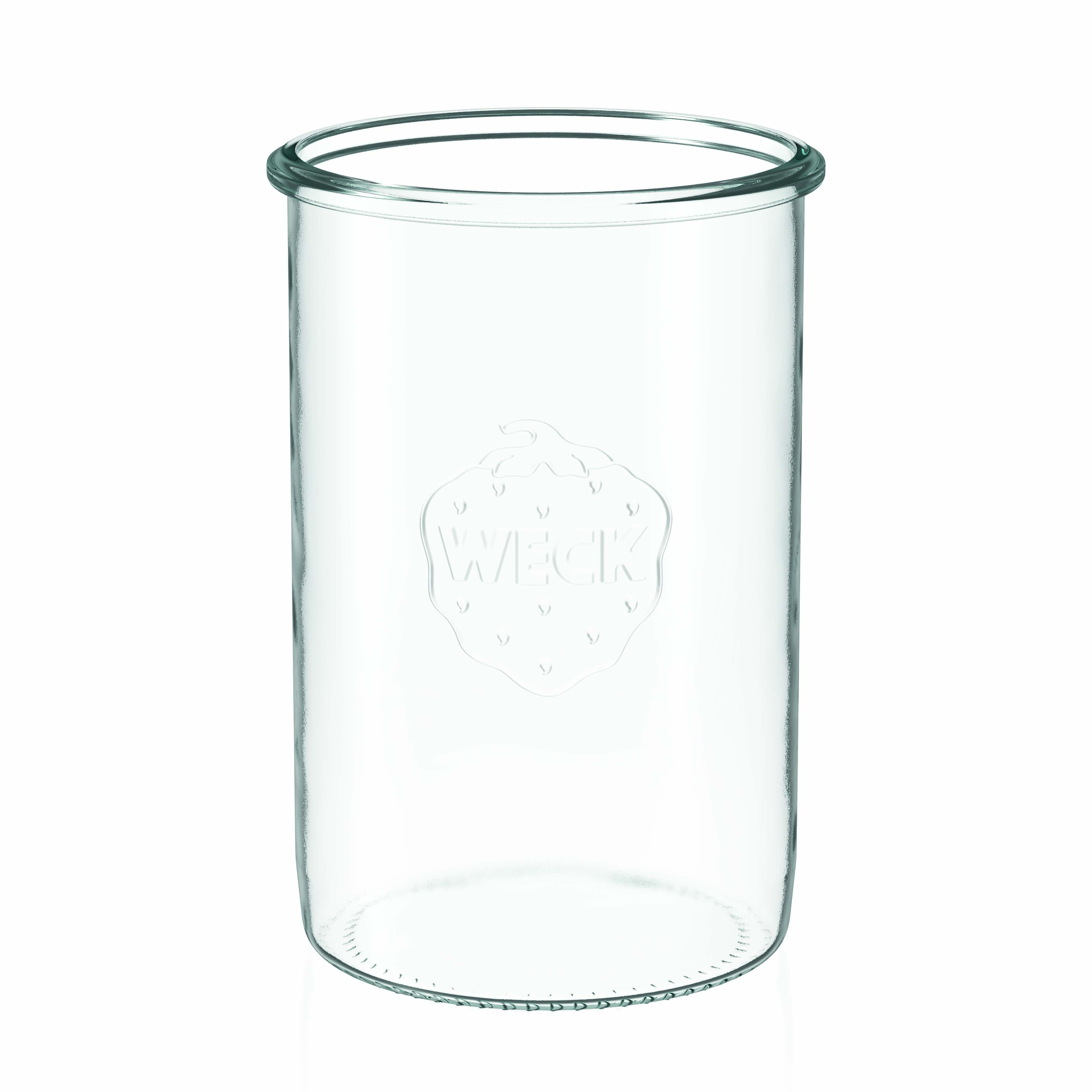 6x Κυλινδρικό βάζο WECK 1000 ml με γυάλινο καπάκι RR 100