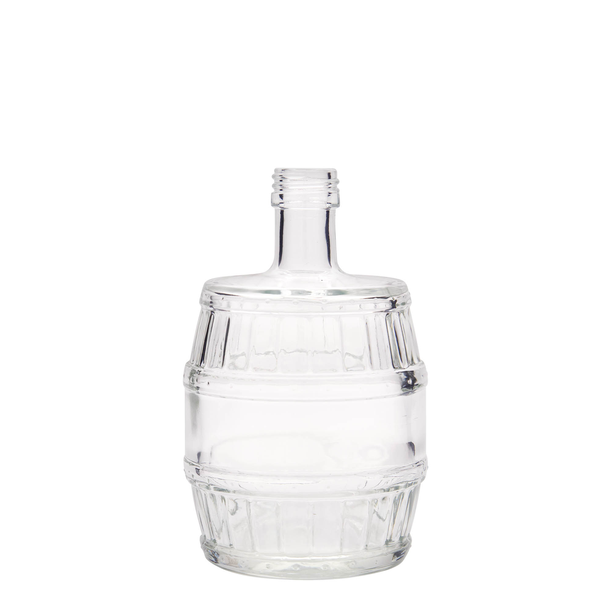 Γυάλινο μπουκάλι 'Βαρέλι' 500 ml, στόμιο: PP 28