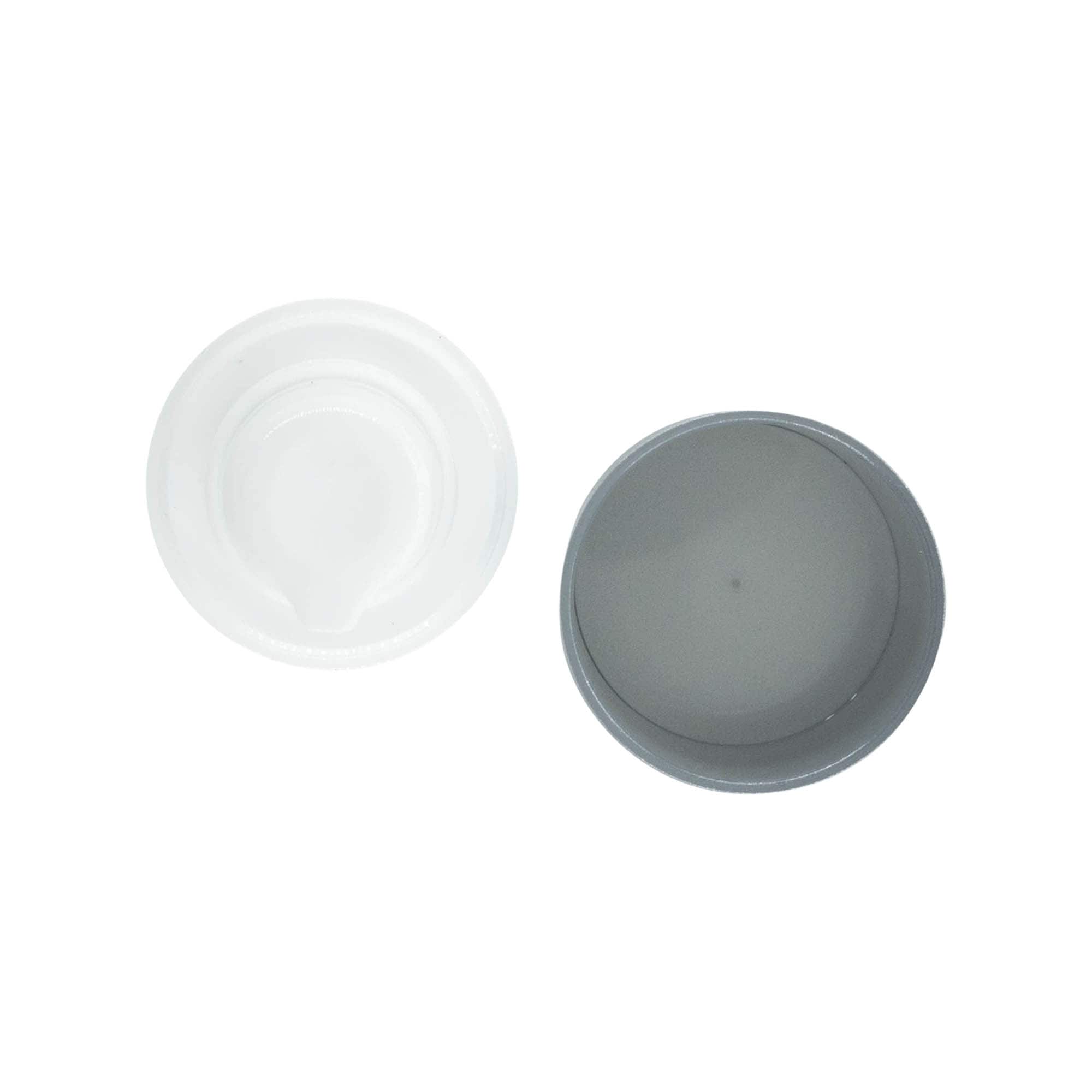 Κεφαλή αντλίας Airless Dispenser 'Micro', πλαστικό PP, ασημί