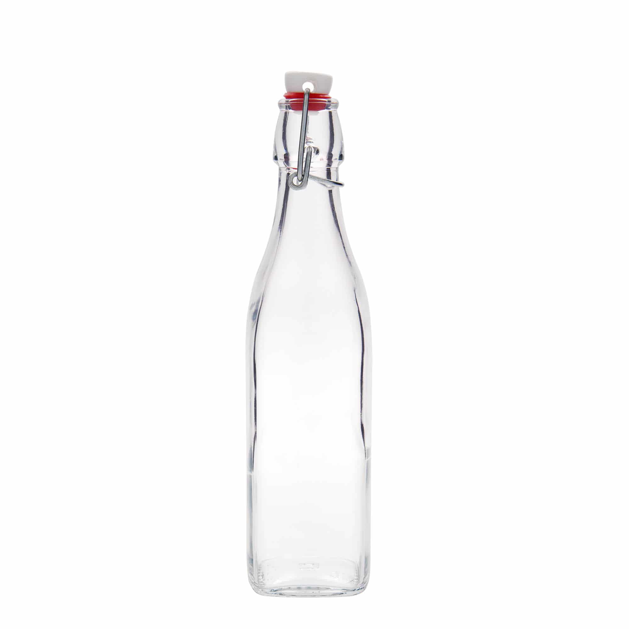 Γυάλινο μπουκάλι 'Swing' 500 ml, τετράγωνο, στόμιο: μηχανικό πώμα