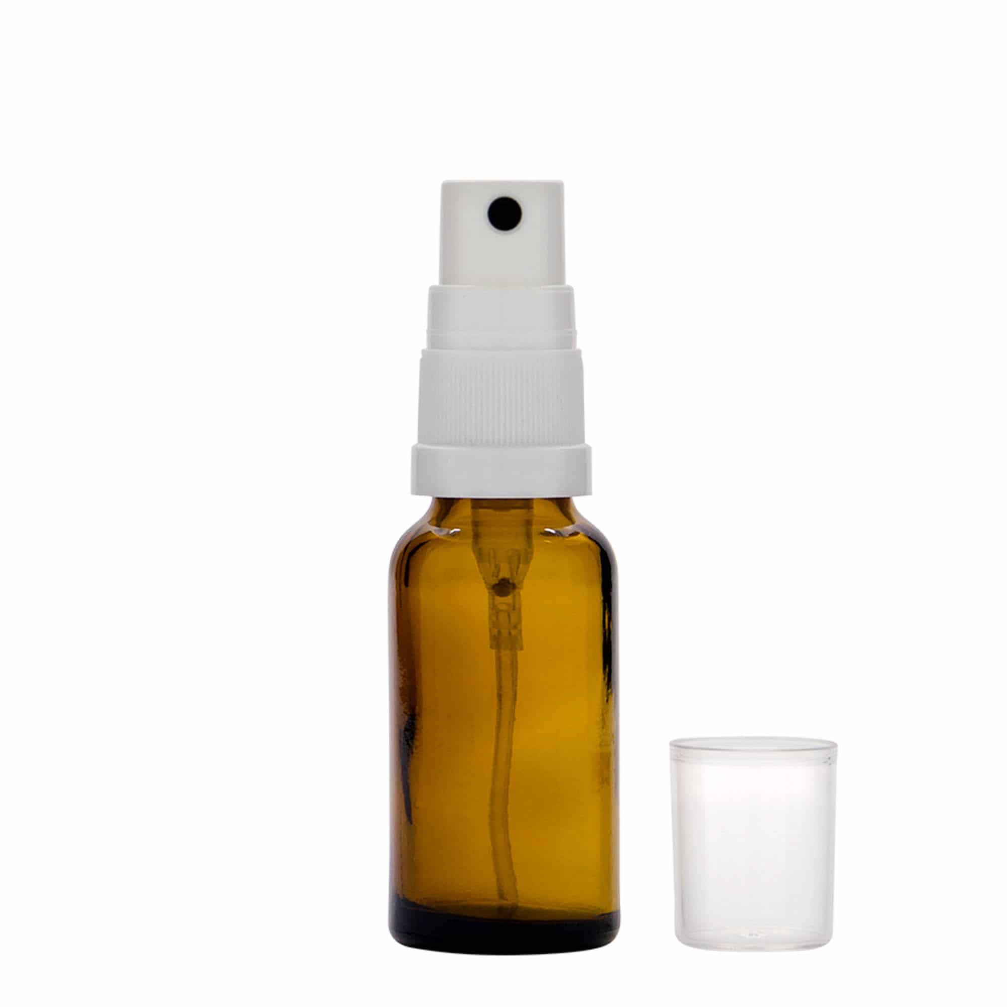Μπουκάλι ψεκασμού φαρμάκου 20 ml, γυάλινο, καφέ, στόμιο: DIN 18