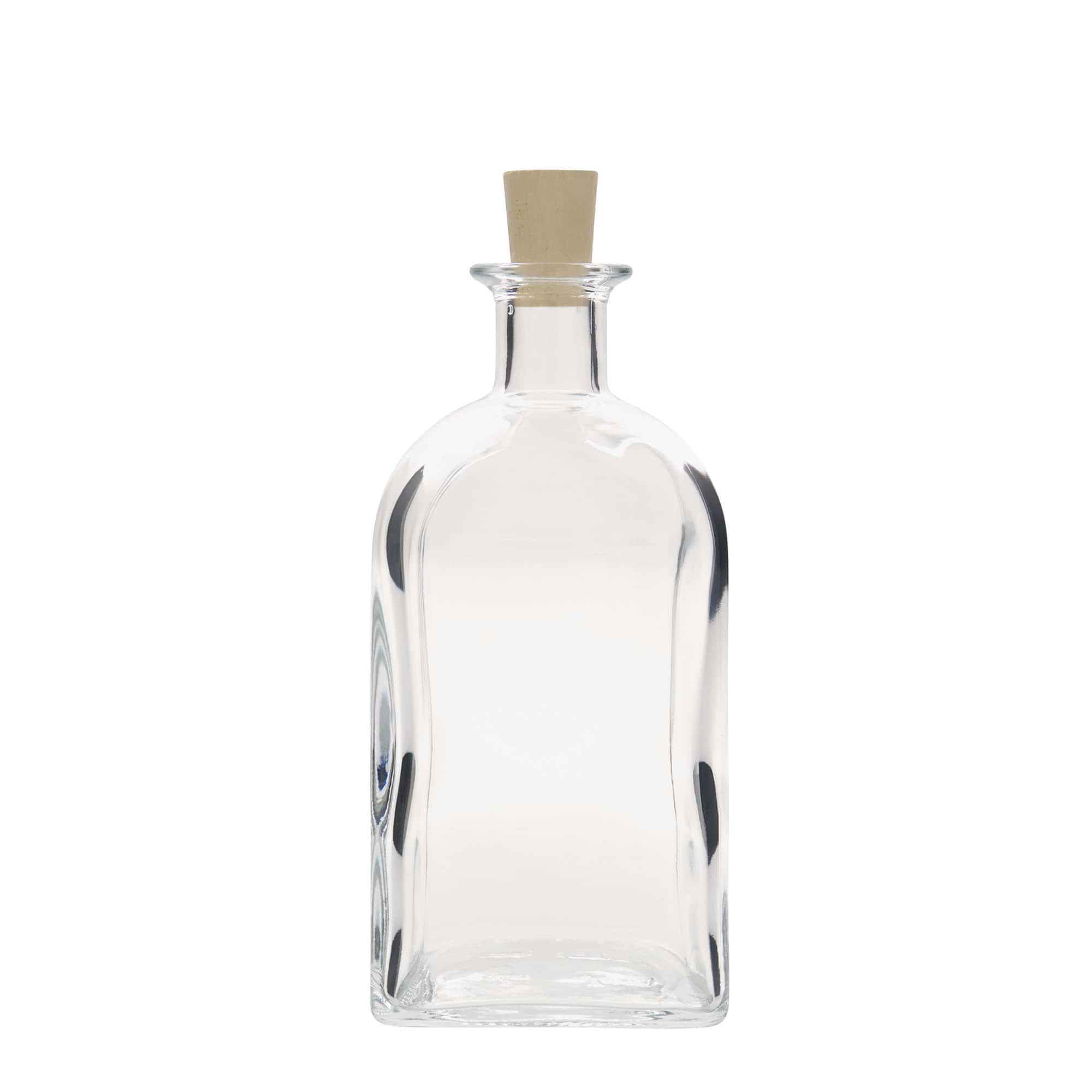 700 ml γυάλινο μπουκάλι Apotheker Carré, τετράγωνο, στόμιο: φελλός