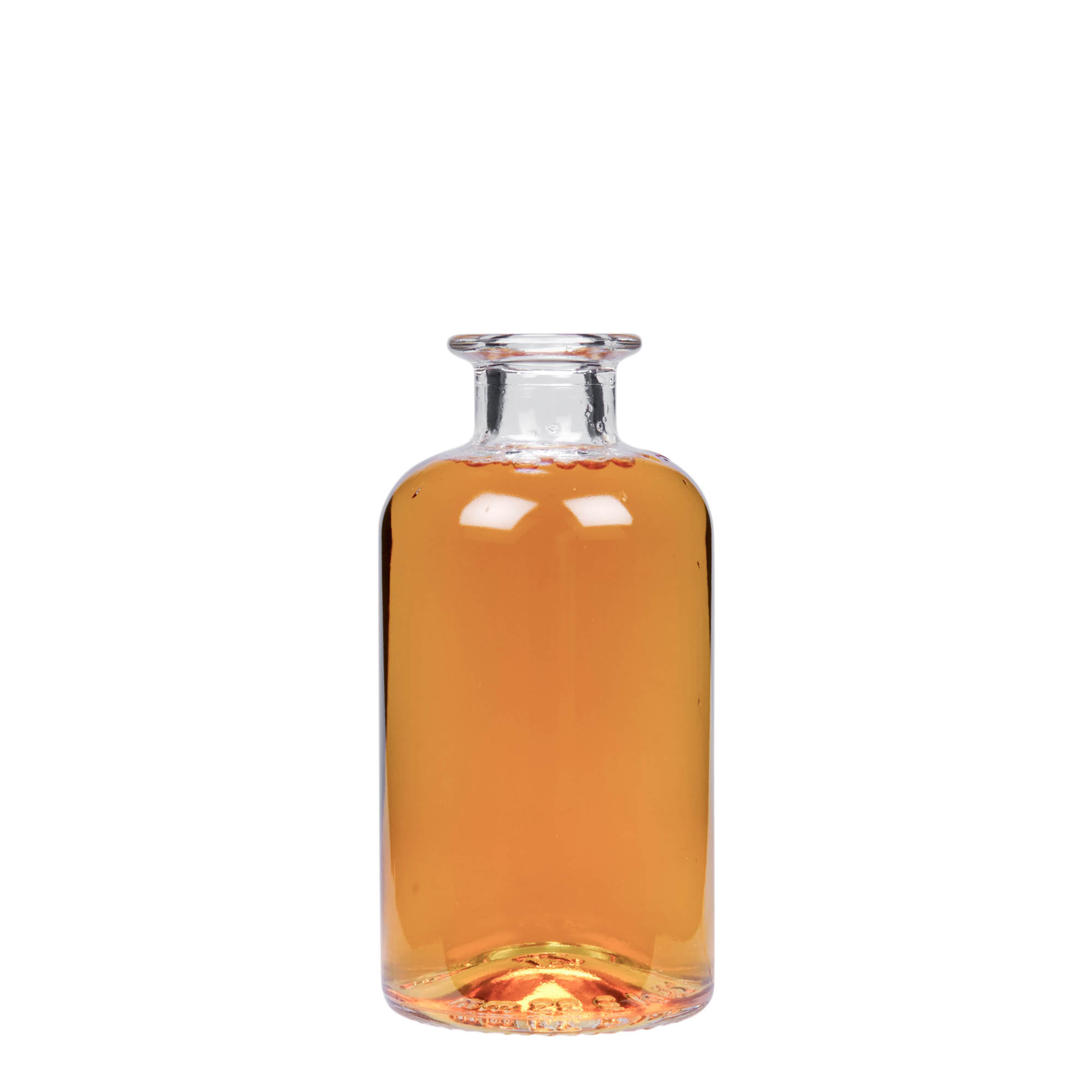 250 ml γυάλινο μπουκάλι φαρμακοποιού, στόμιο: φελλός