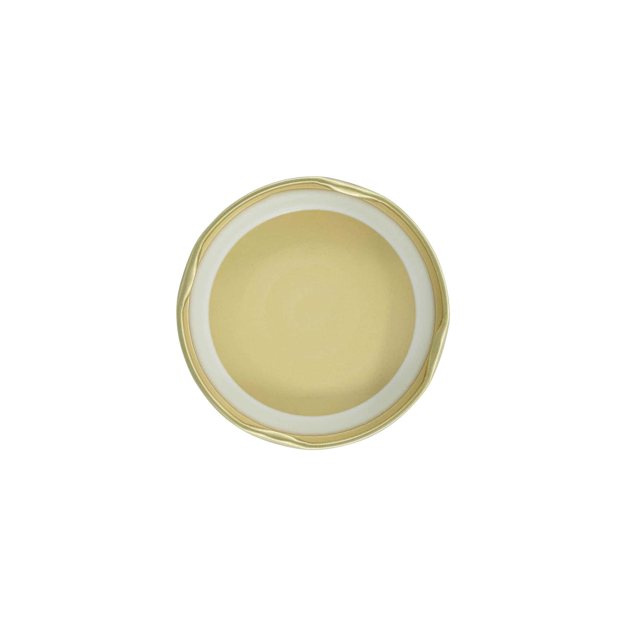 Καπάκι twist-off, λευκοσίδηρος, χρυσό, για στόμιο: TO 66 Καπάκι twist-off, λευκοσίδηρος, χρυσό, για στόμιο: TO 66