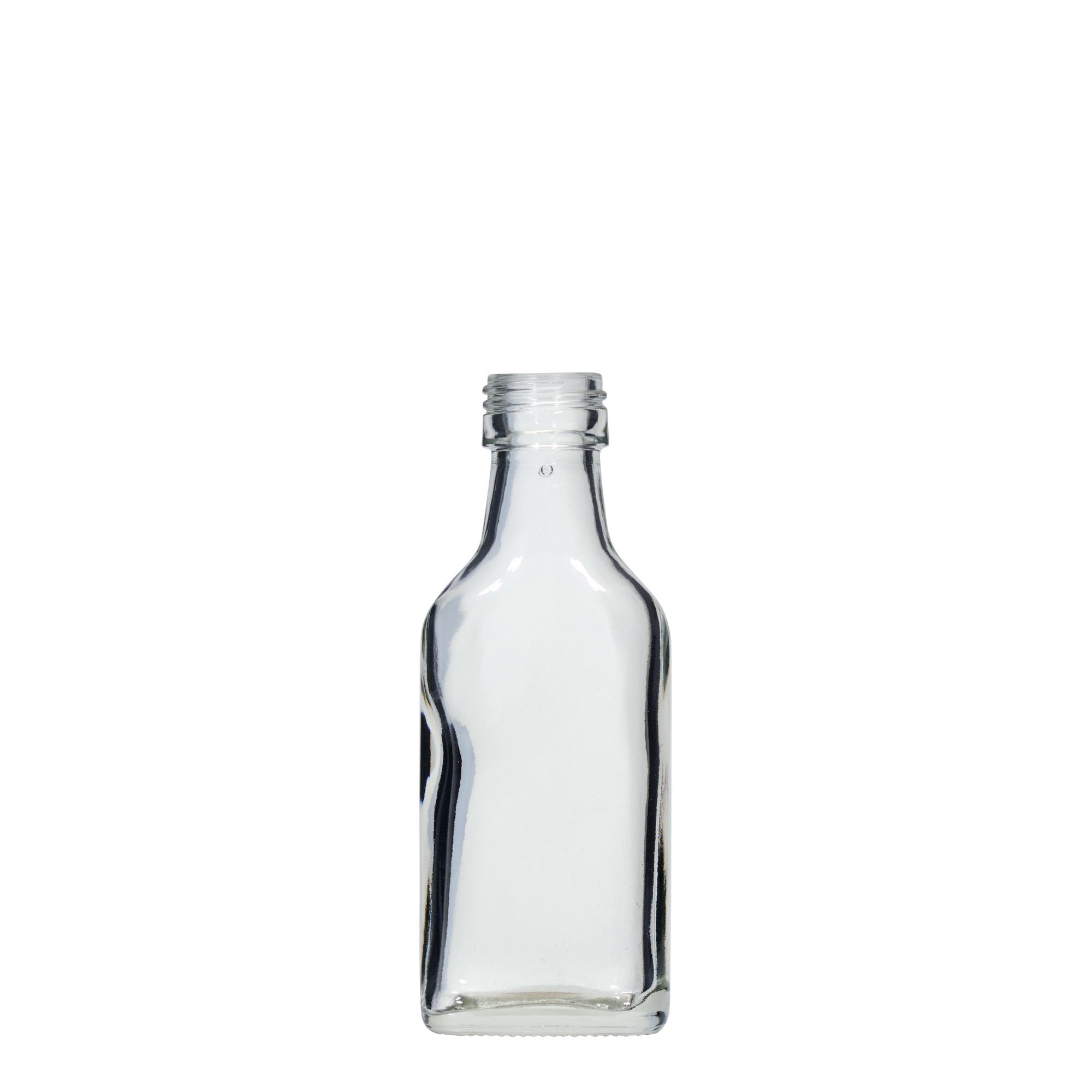 40 ml Taschenflasche, rechteckig, Mündung: PP 22