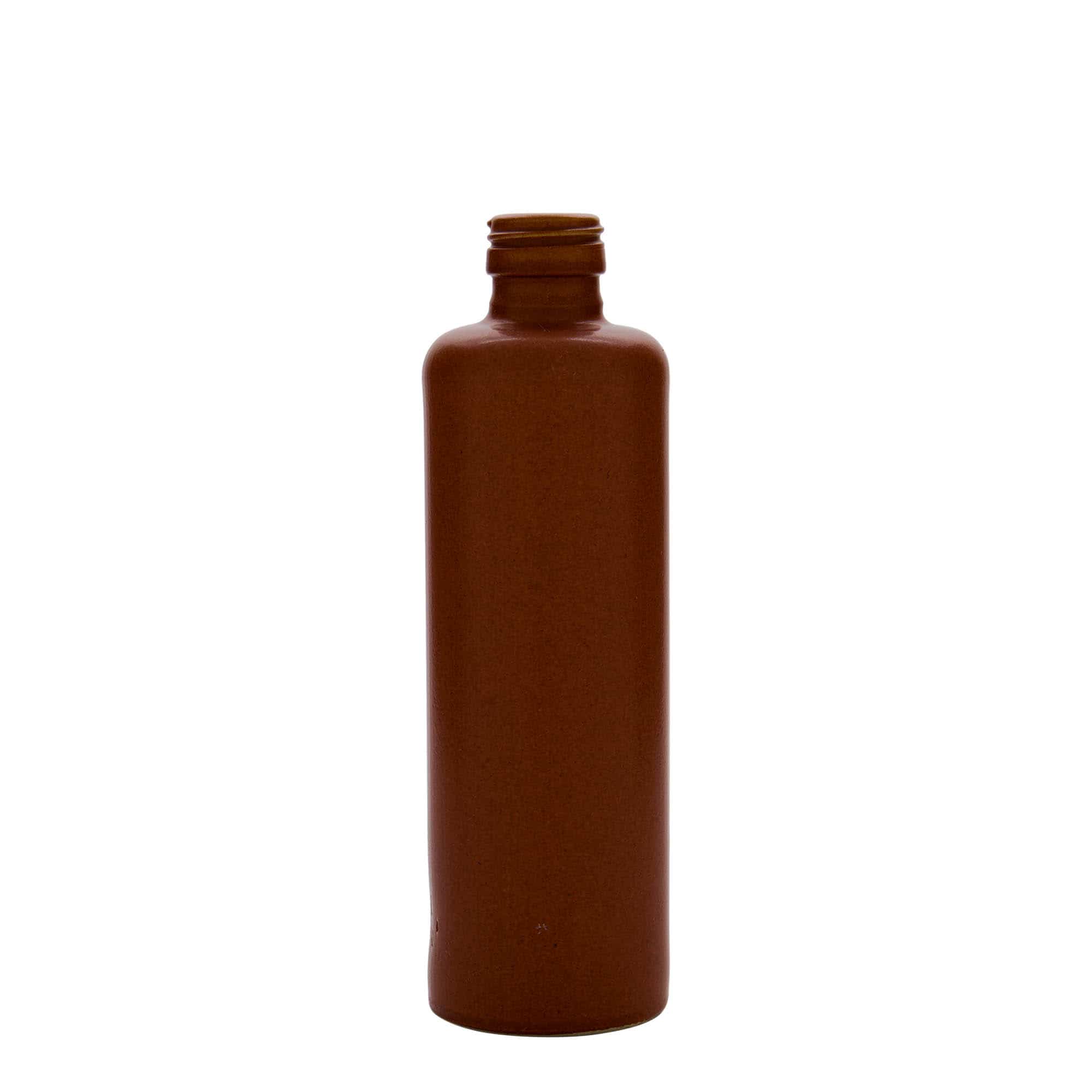 Κεραμικό μπουκάλι 350 ml, κεραμικό, κόκκινο-καφέ, στόμιο: PP 31,5