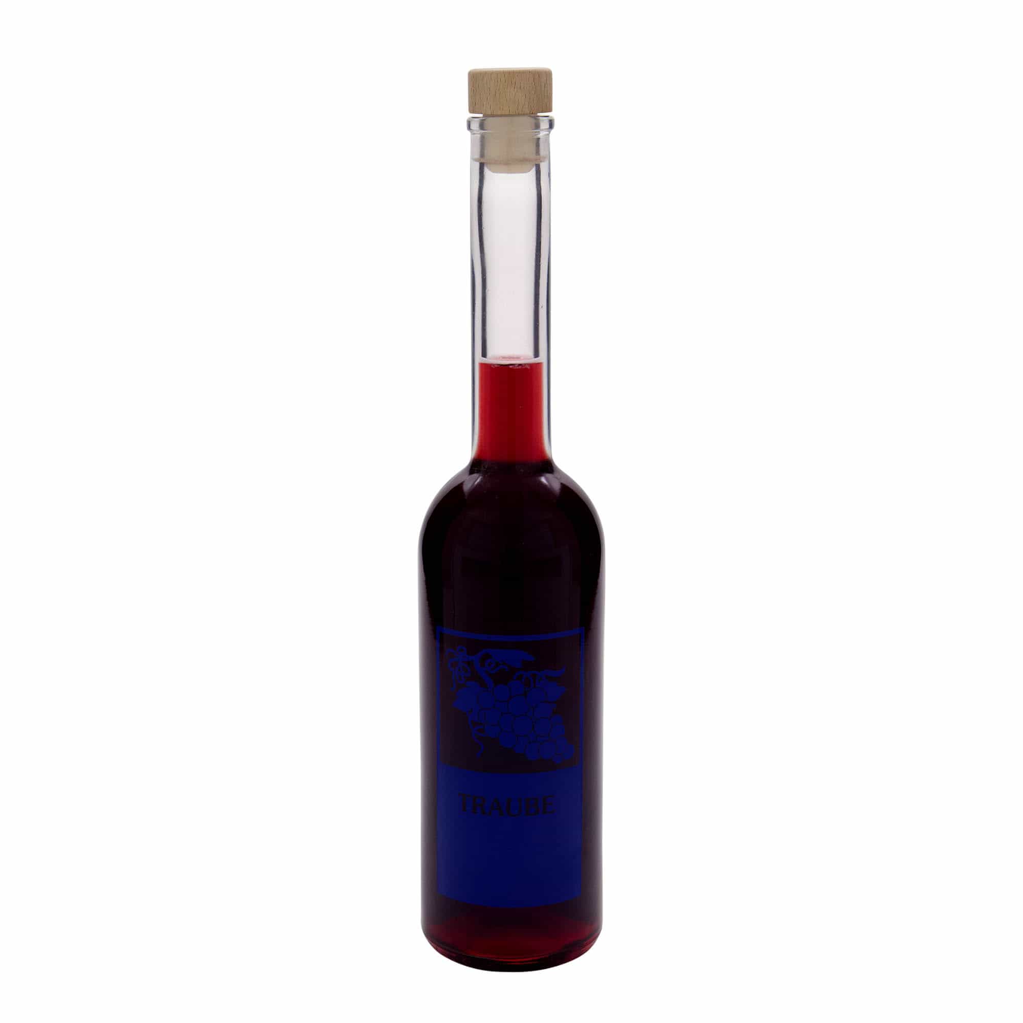 500 ml γυάλινο μπουκάλι 'Opera', σχέδιο: Σταφύλι, στόμιο: Φελλός